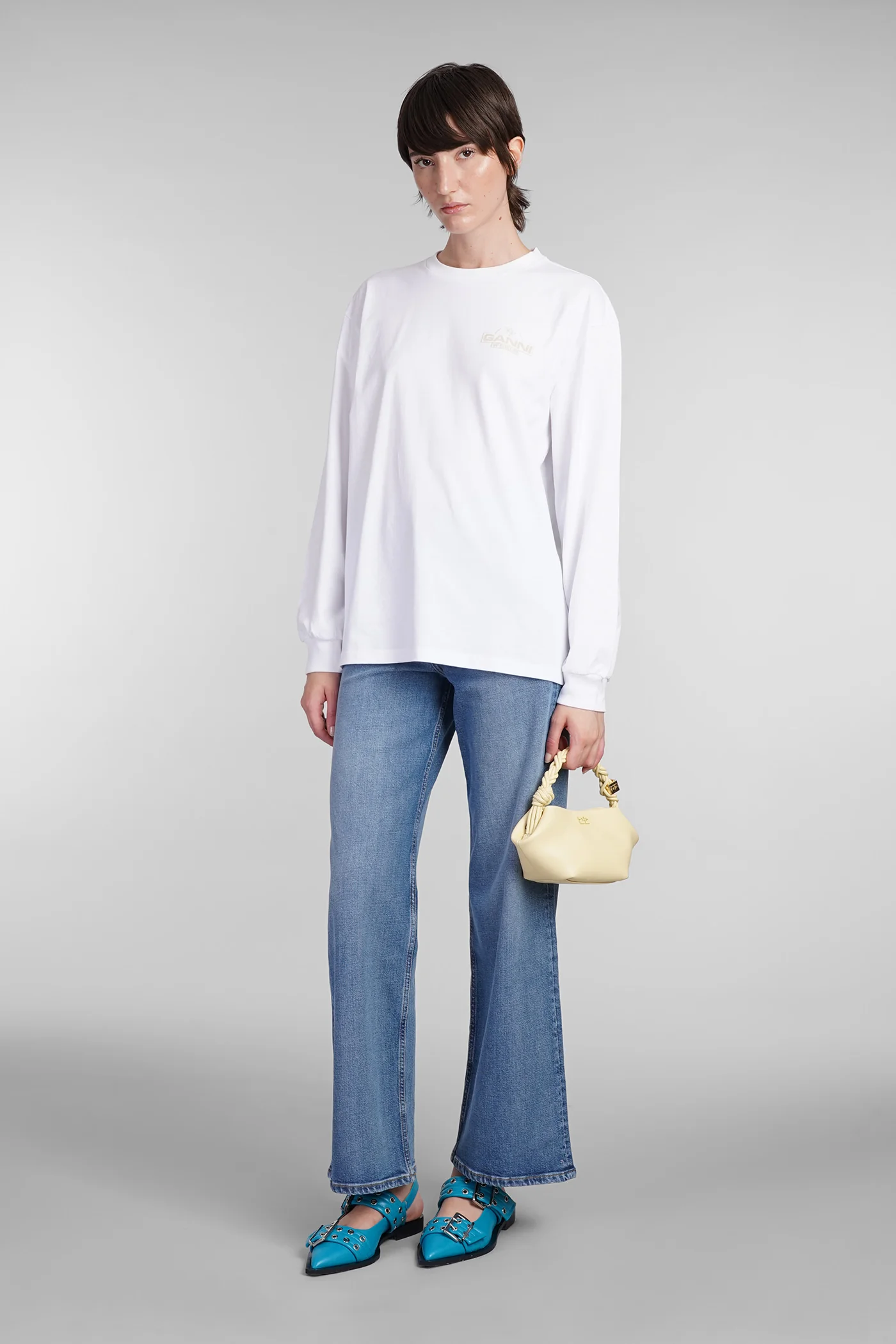 T-Shirt in white cotton - Image 2