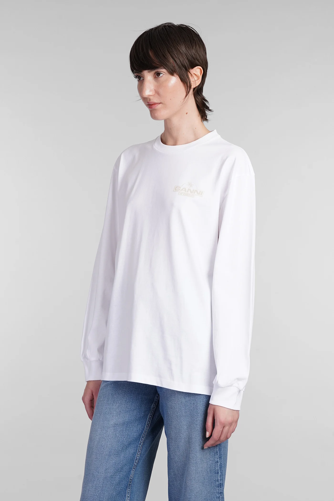 T-Shirt in white cotton - Image 4