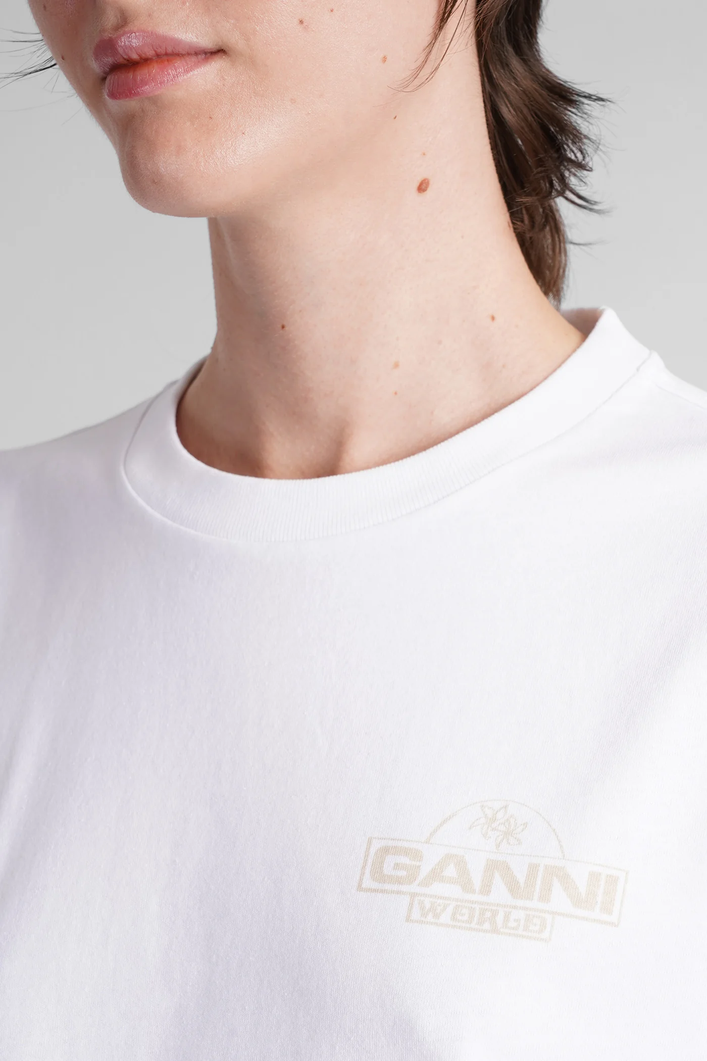 T-Shirt in white cotton - Image 5