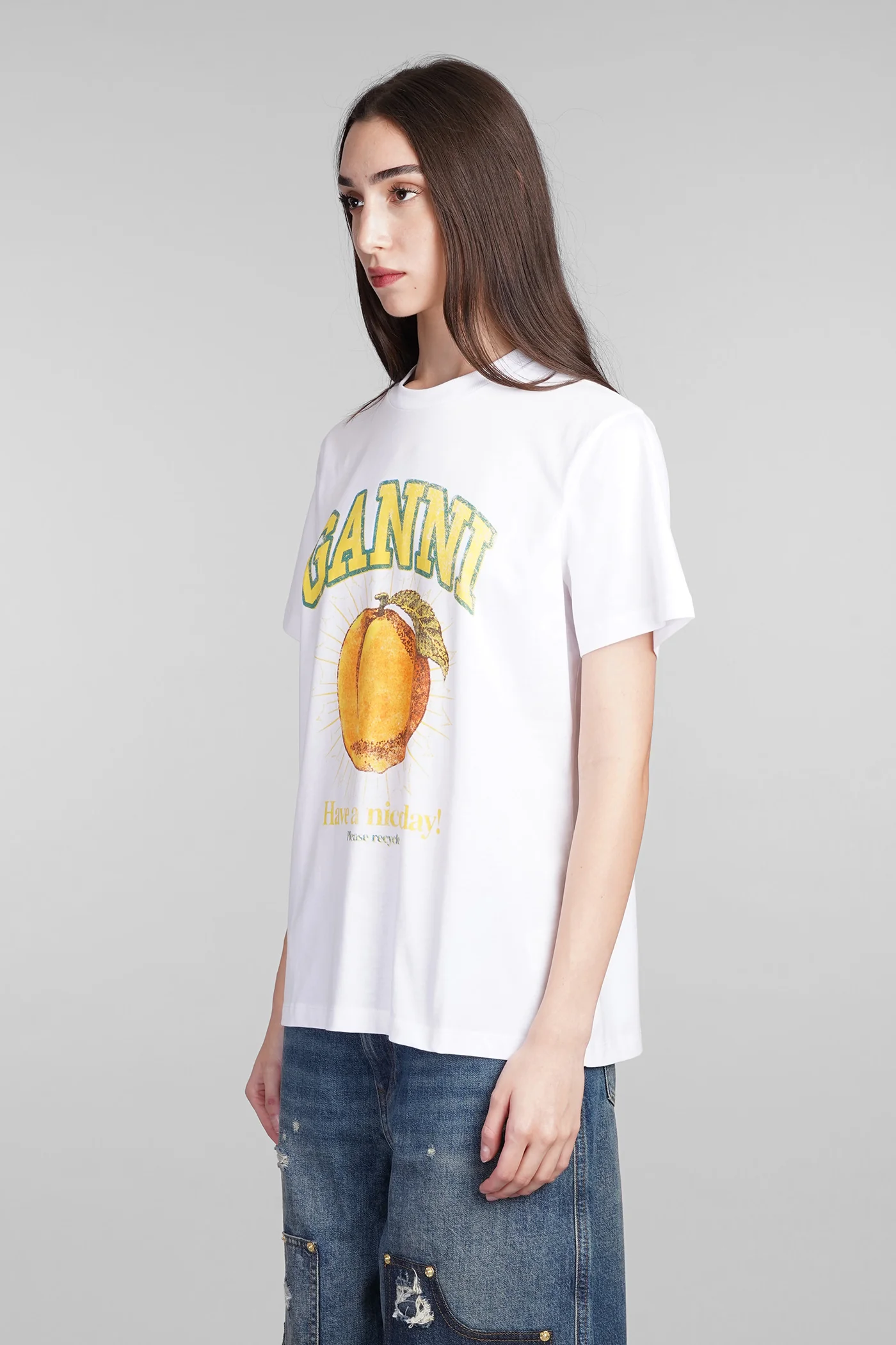 T-Shirt in white cotton - Image 4