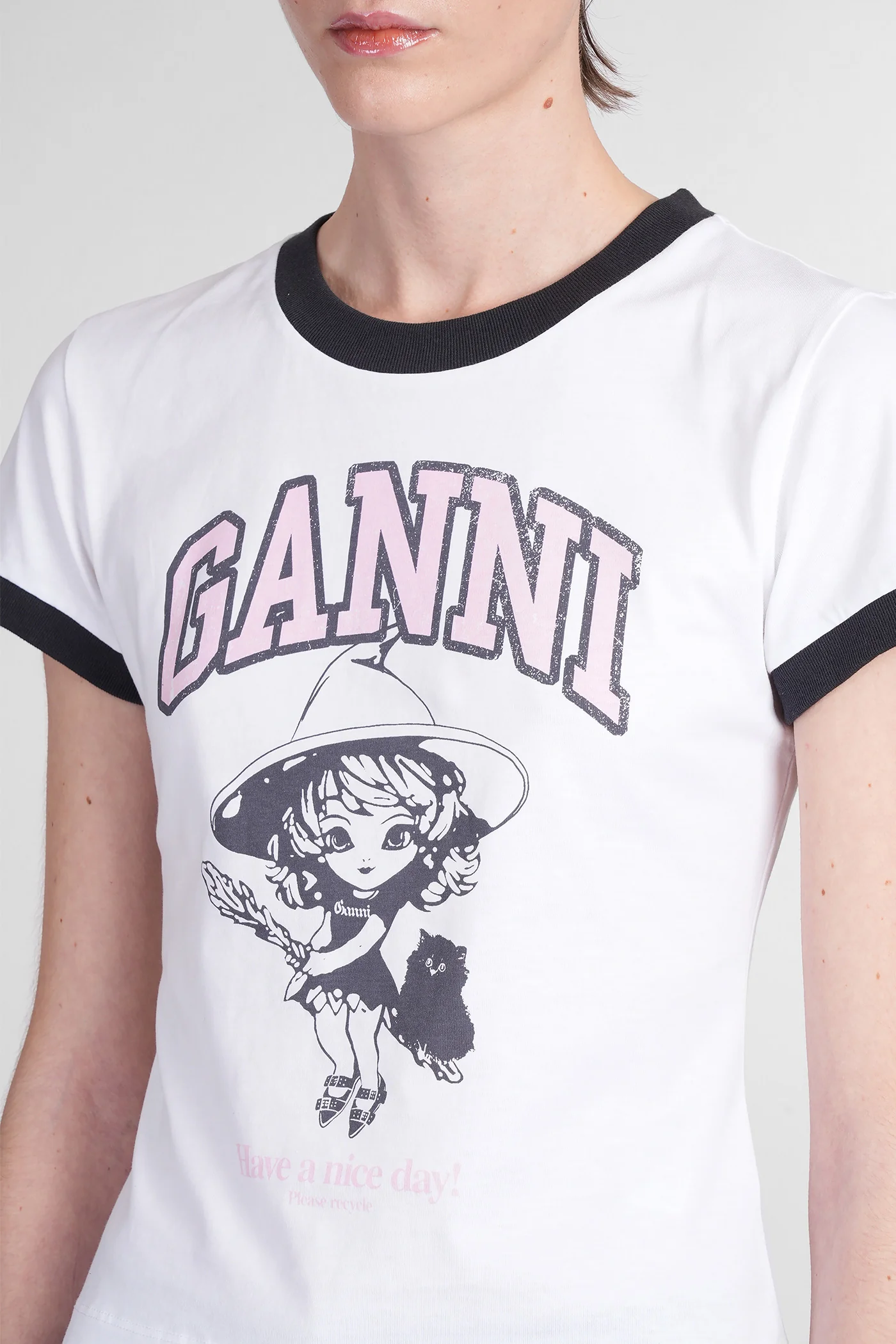 T-Shirt in white cotton - Image 5
