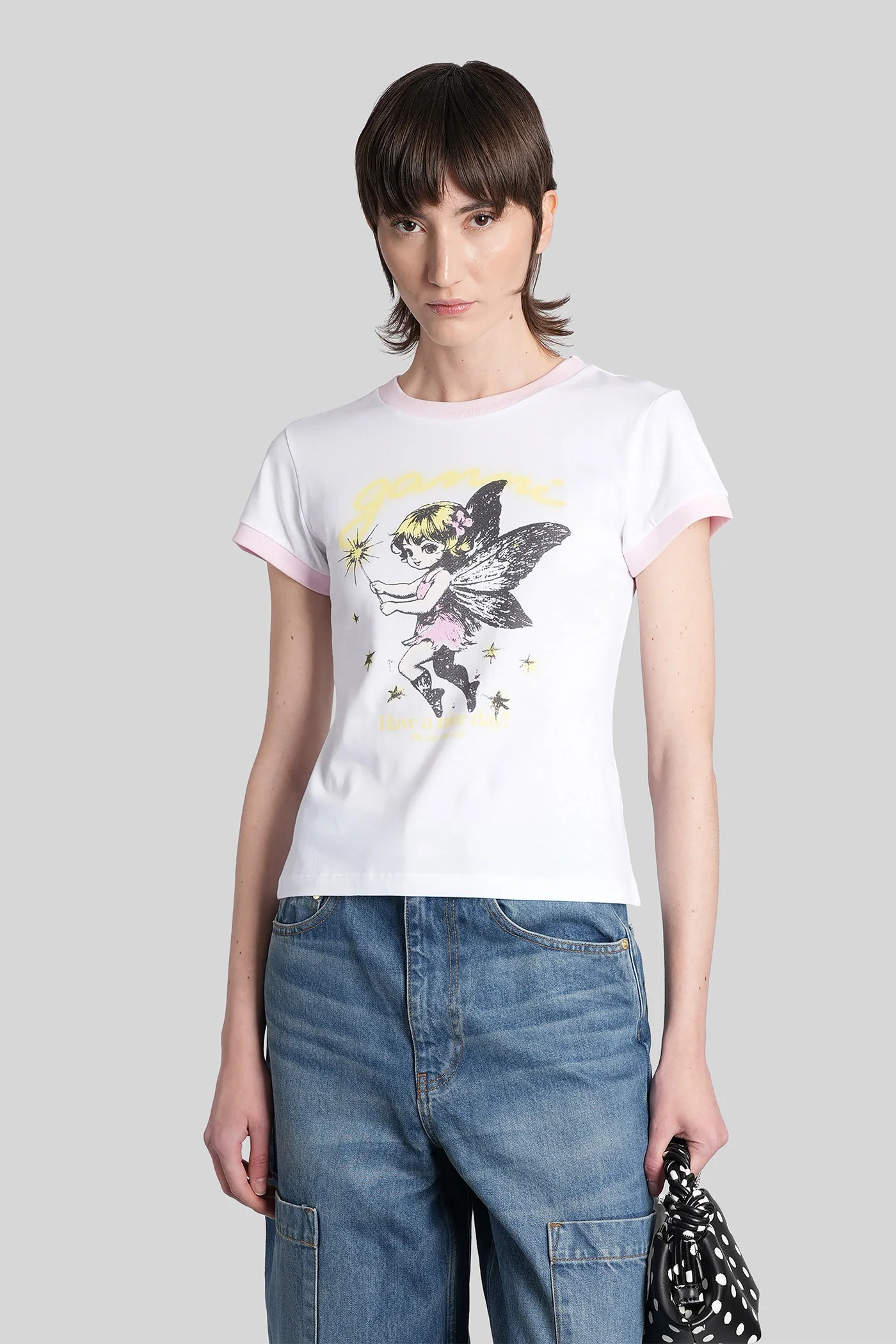 T-Shirt in white cotton