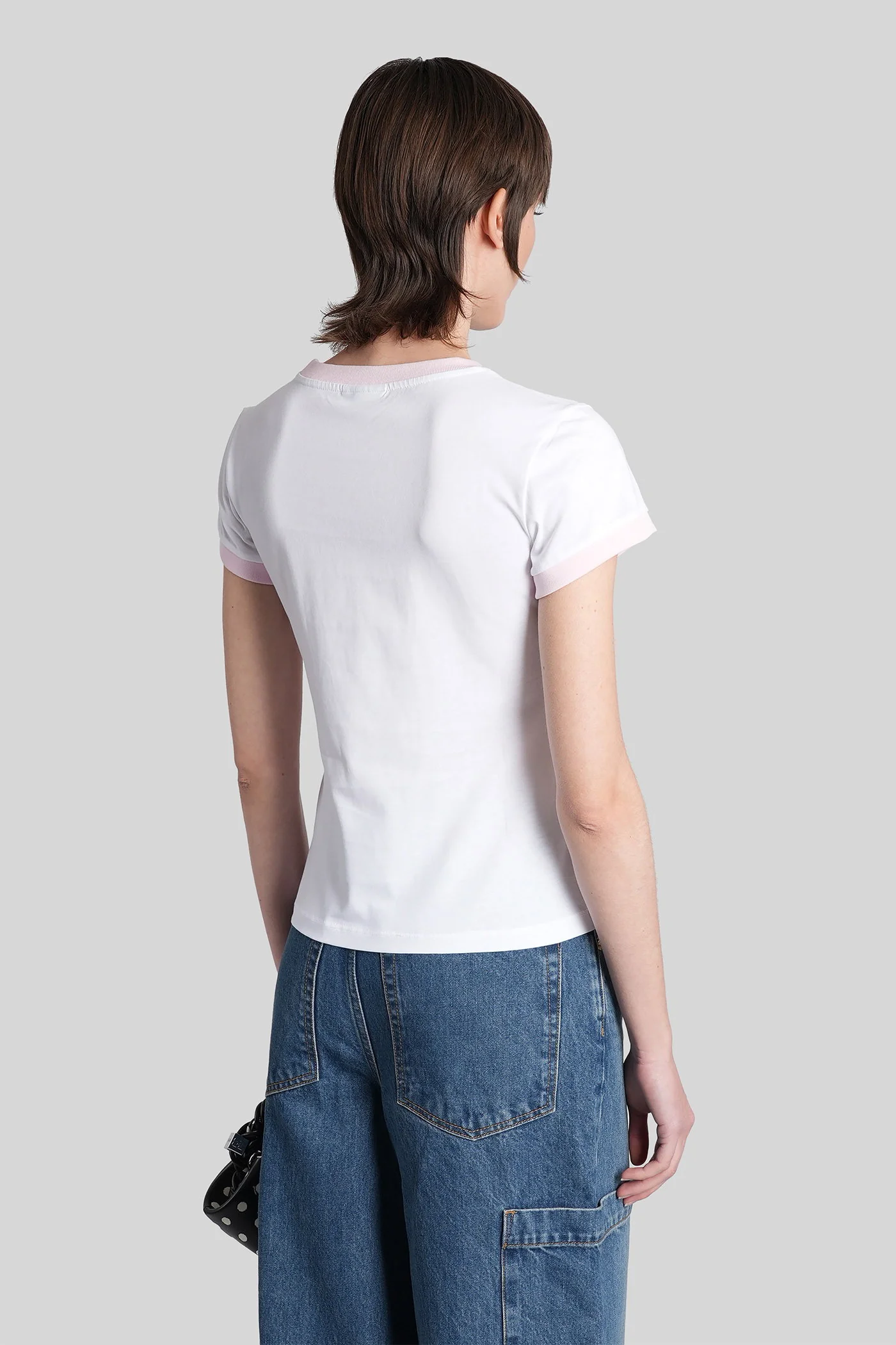 T-Shirt in white cotton - Image 3
