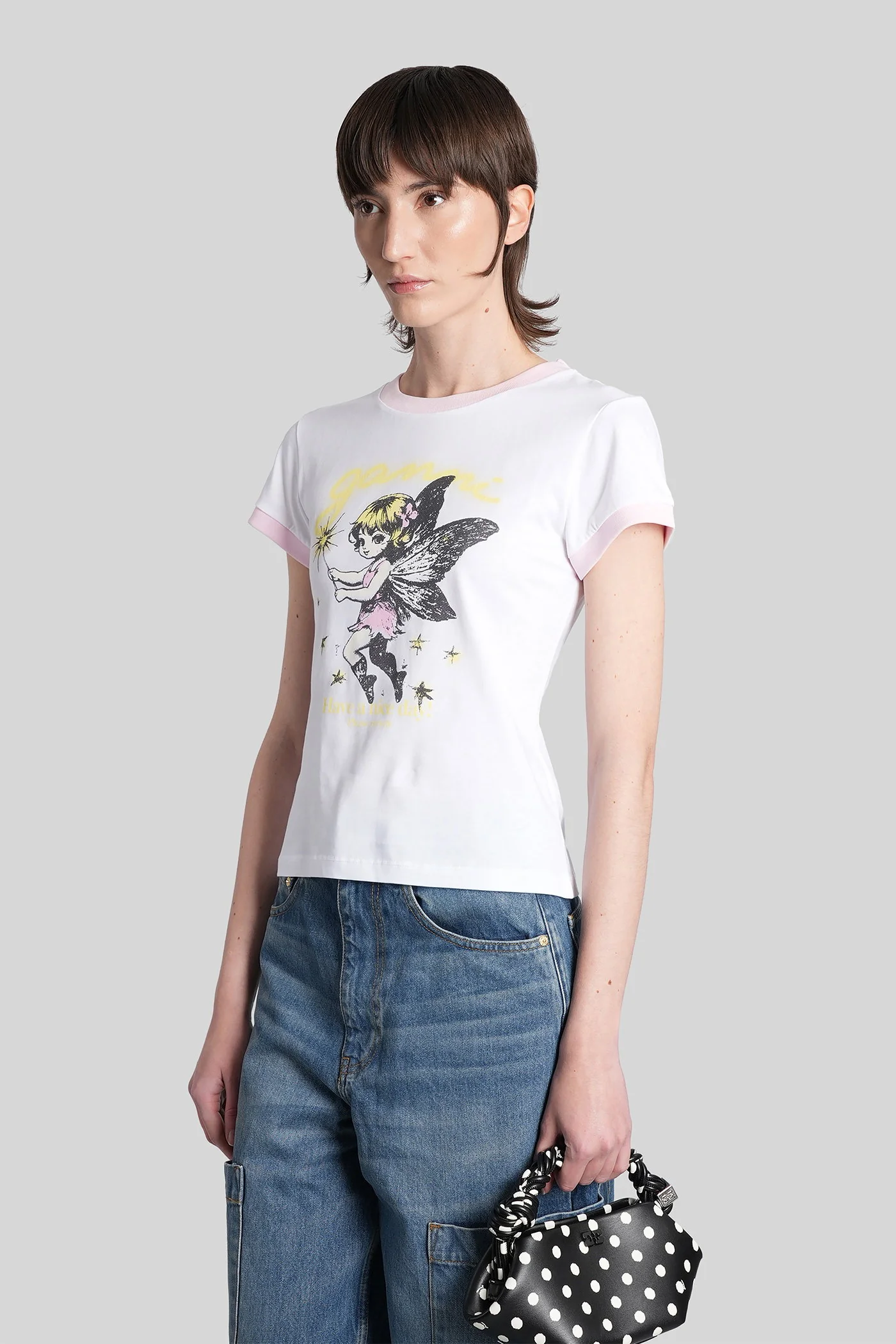 T-Shirt in white cotton - Image 4