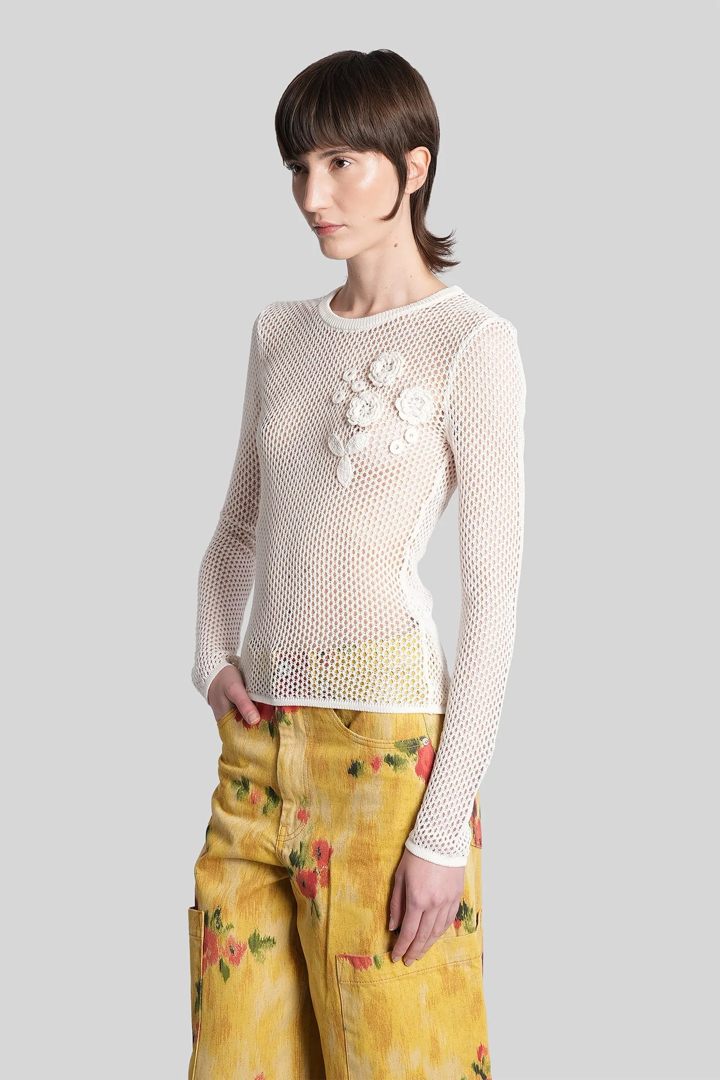 T-Shirt in white cotton - Image 4
