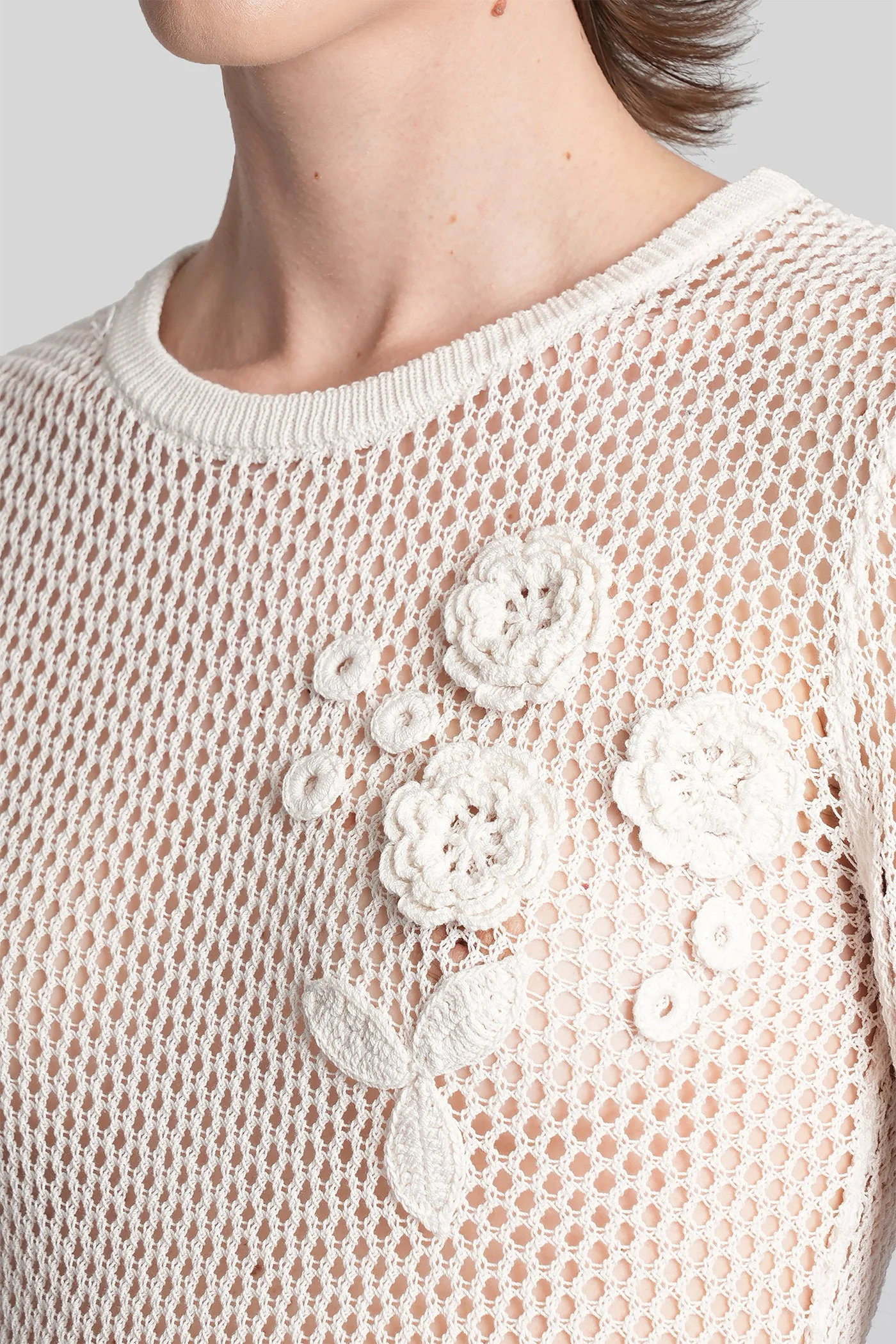 T-Shirt in white cotton - Image 5