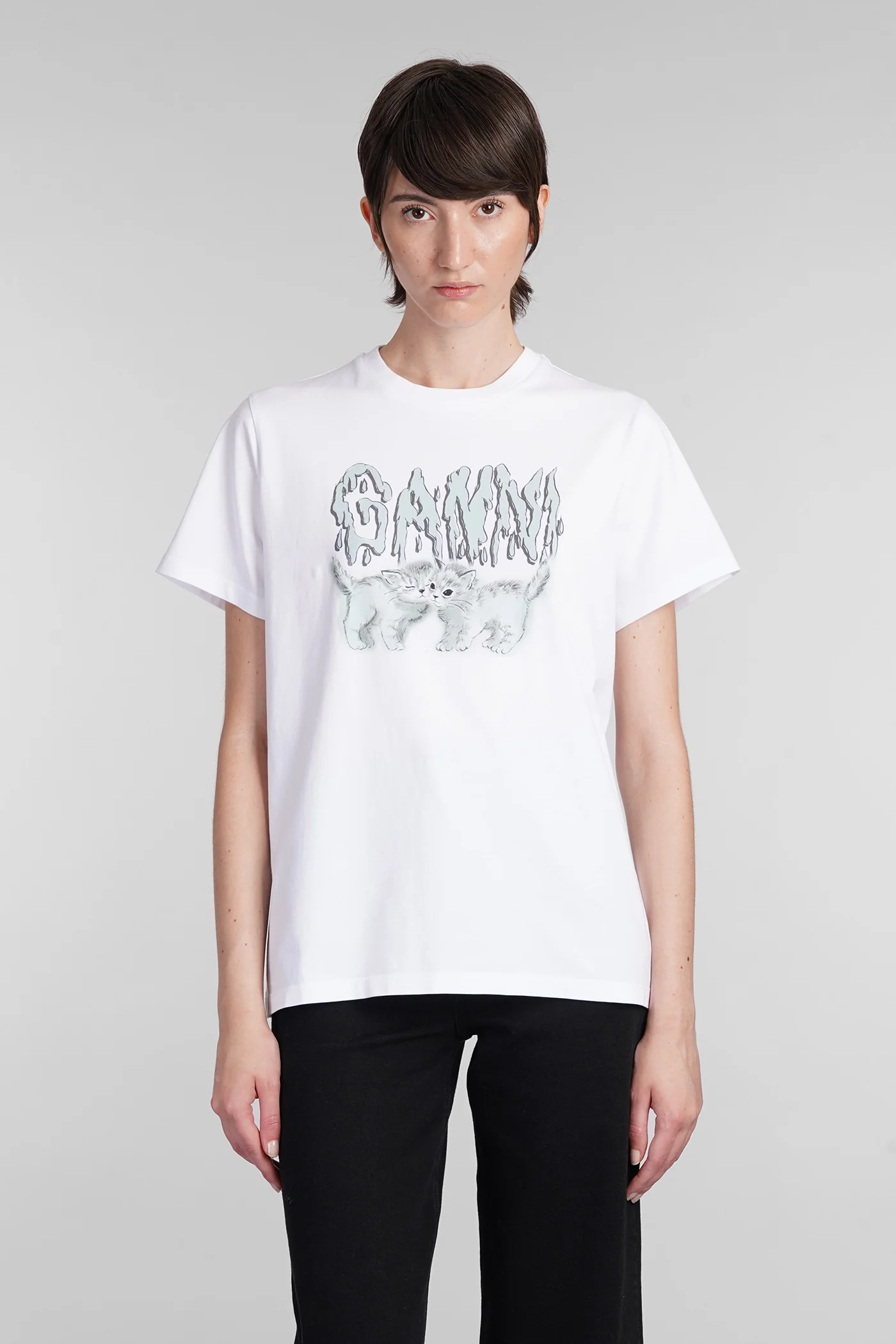 T-Shirt in white cotton