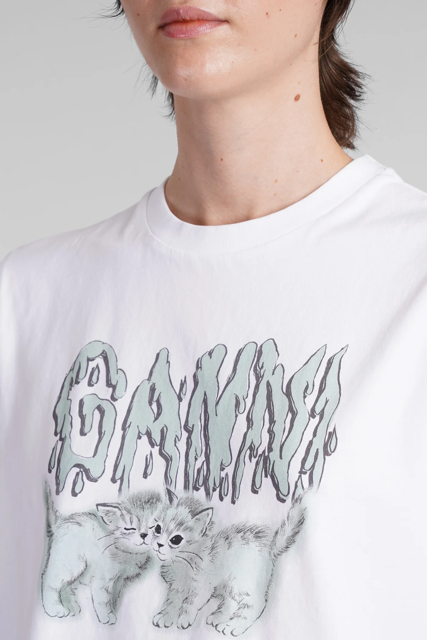 T-Shirt in white cotton - Image 5