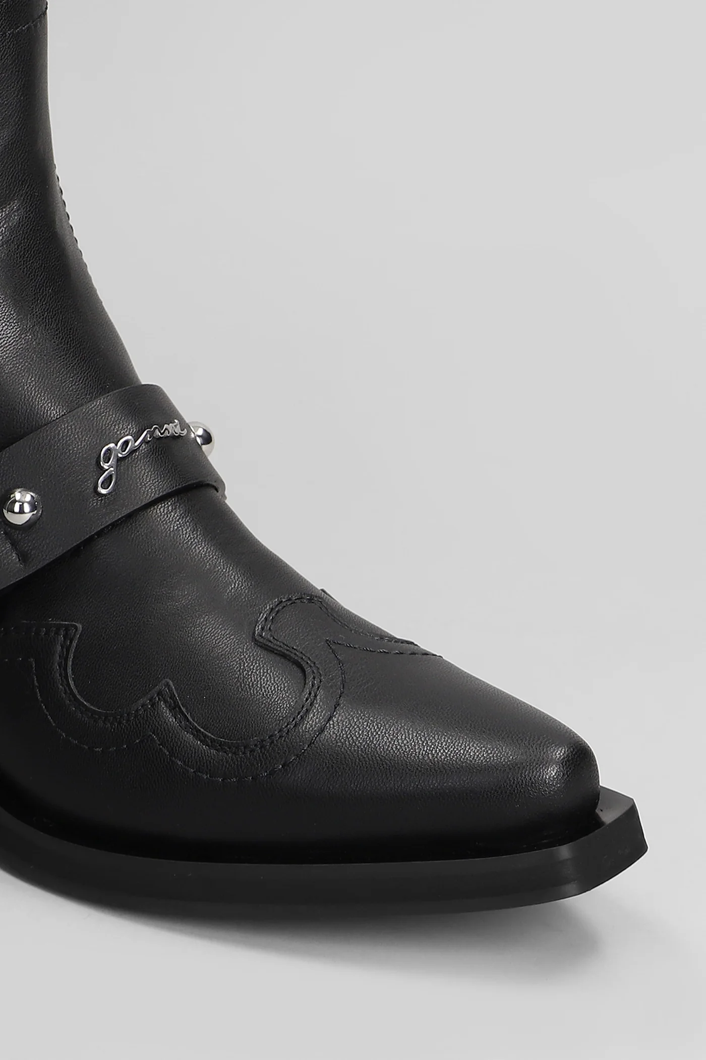 texan Ankle boots in black leather - Image 5