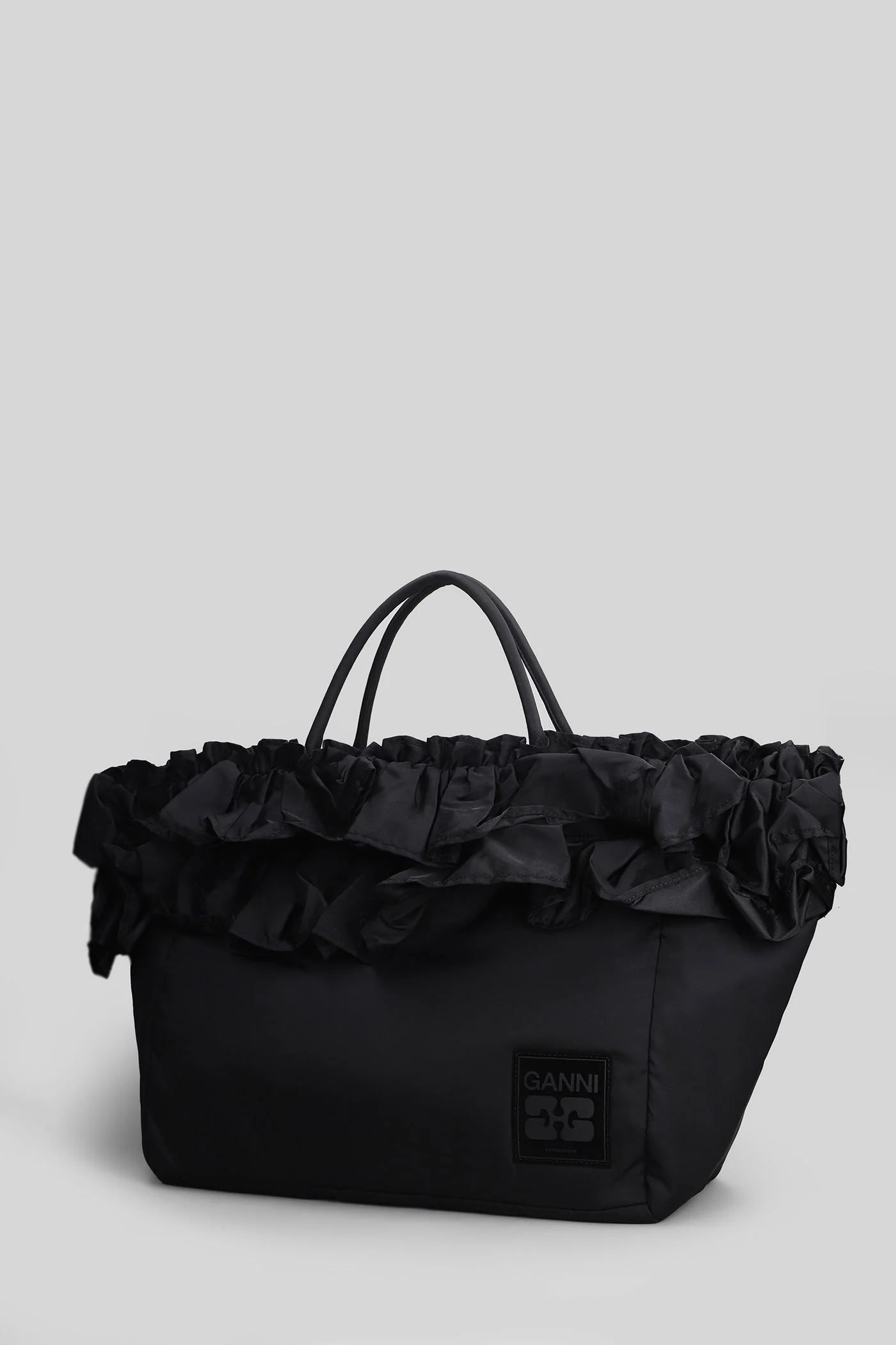 Tote in black nylon - Image 2