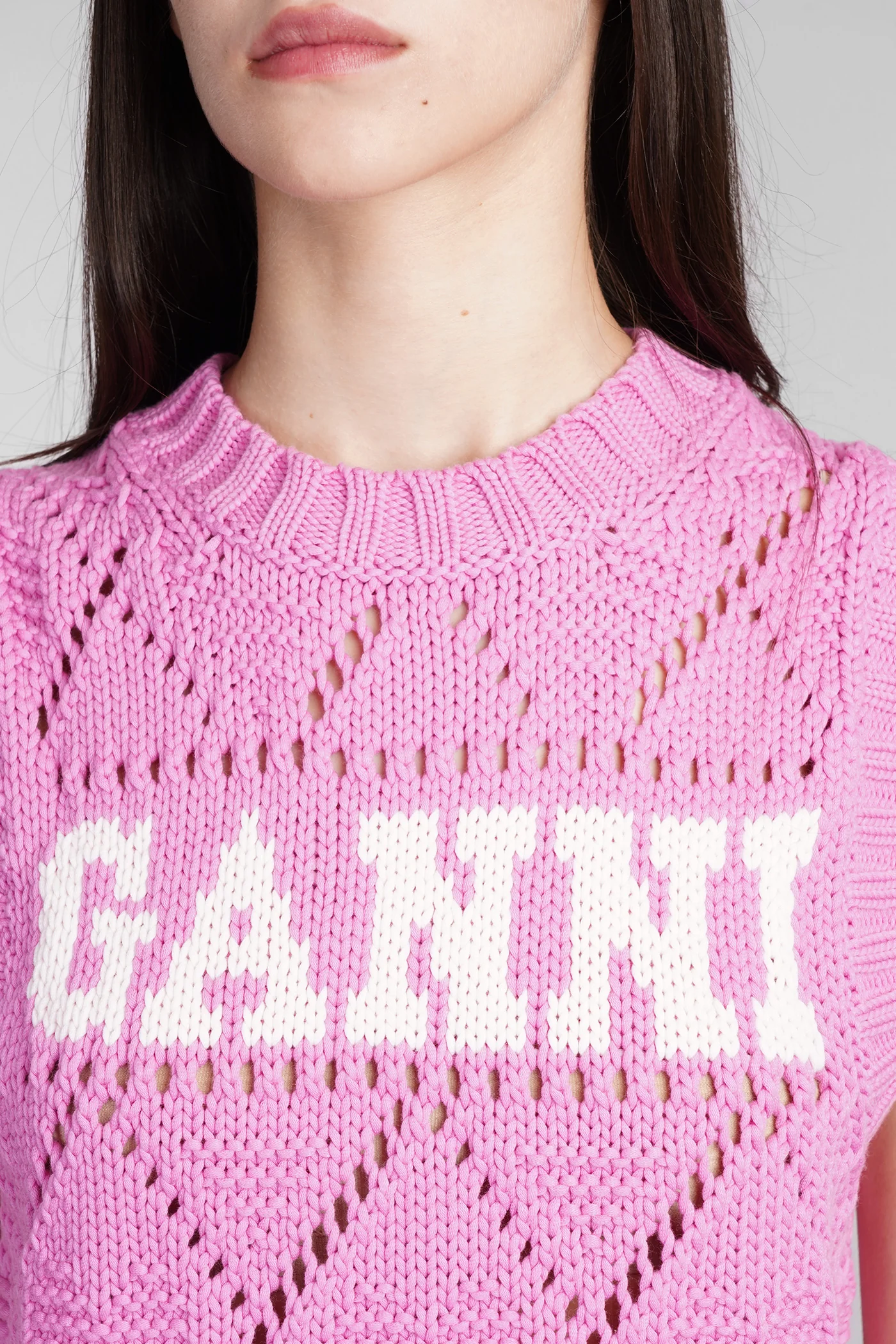 Vest in rose-pink cotton - Image 5