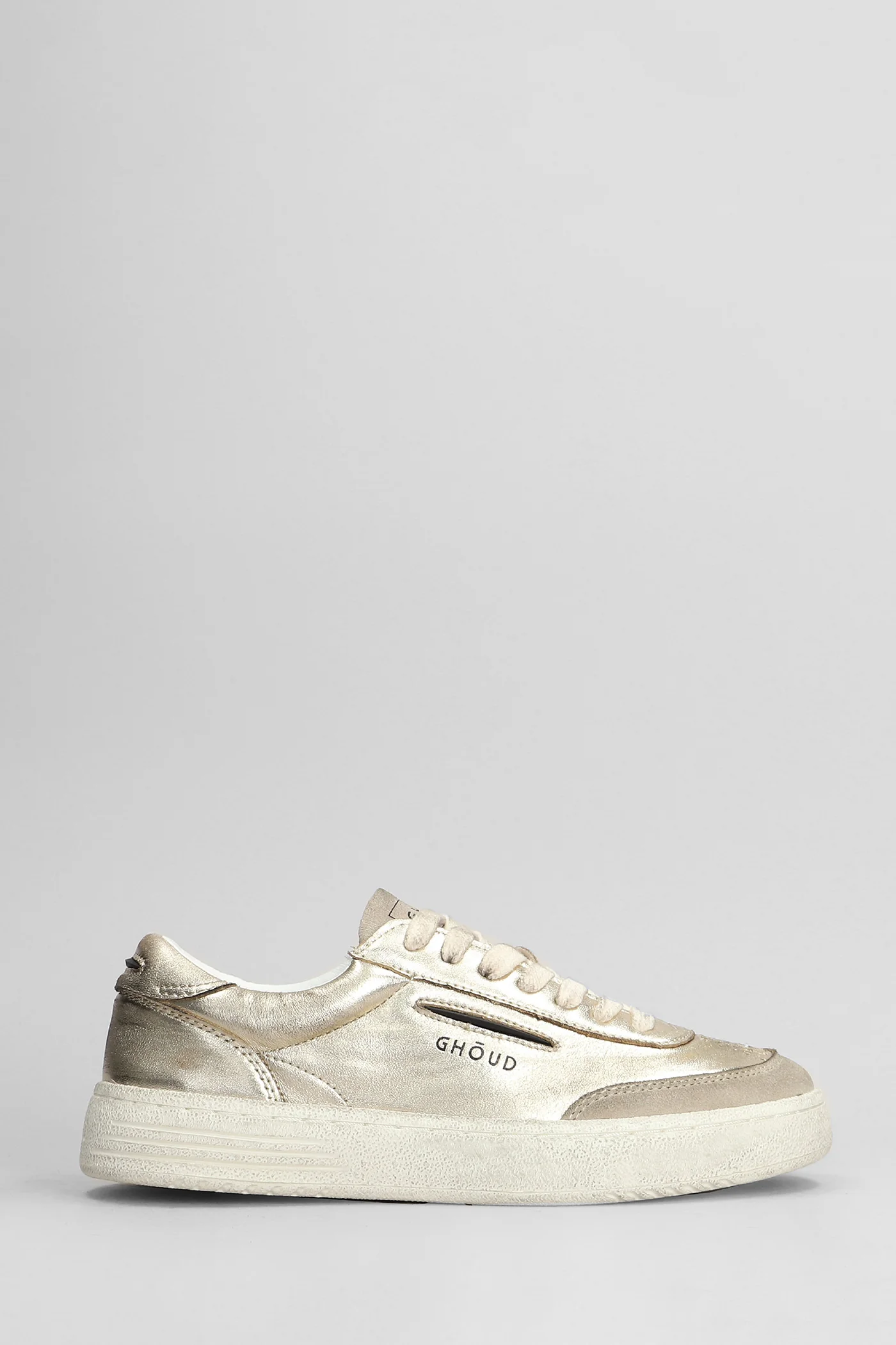 Lido Brushed Sneakers in gold leather