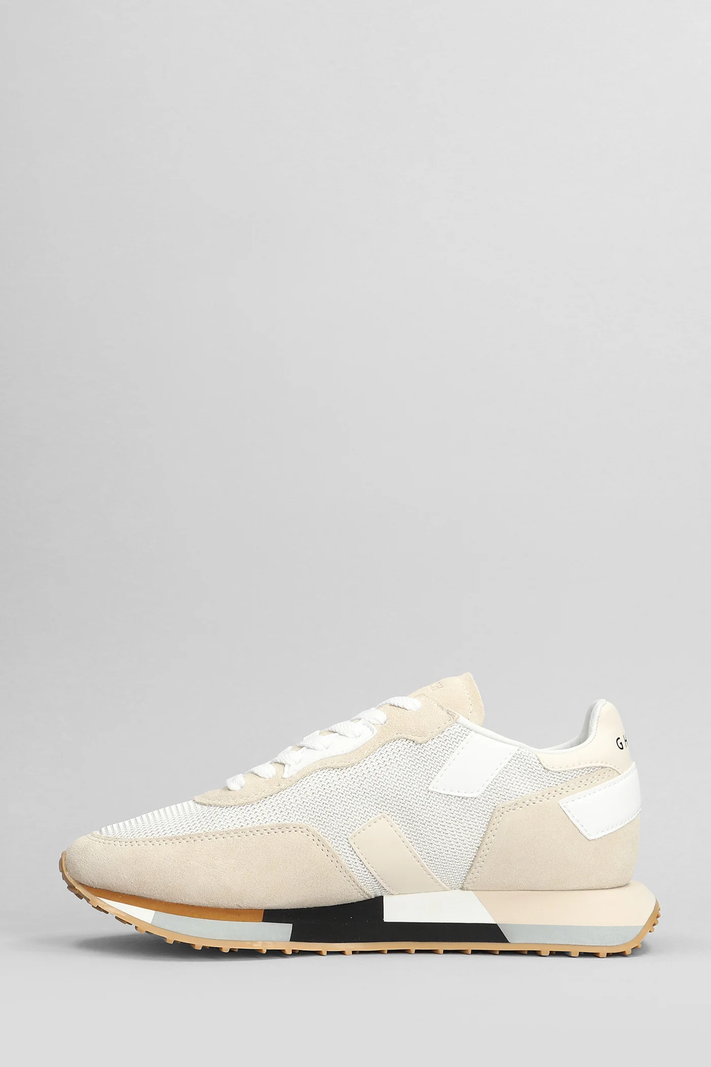 Rush Multi Sneakers in beige Suede and fabric - Image 3
