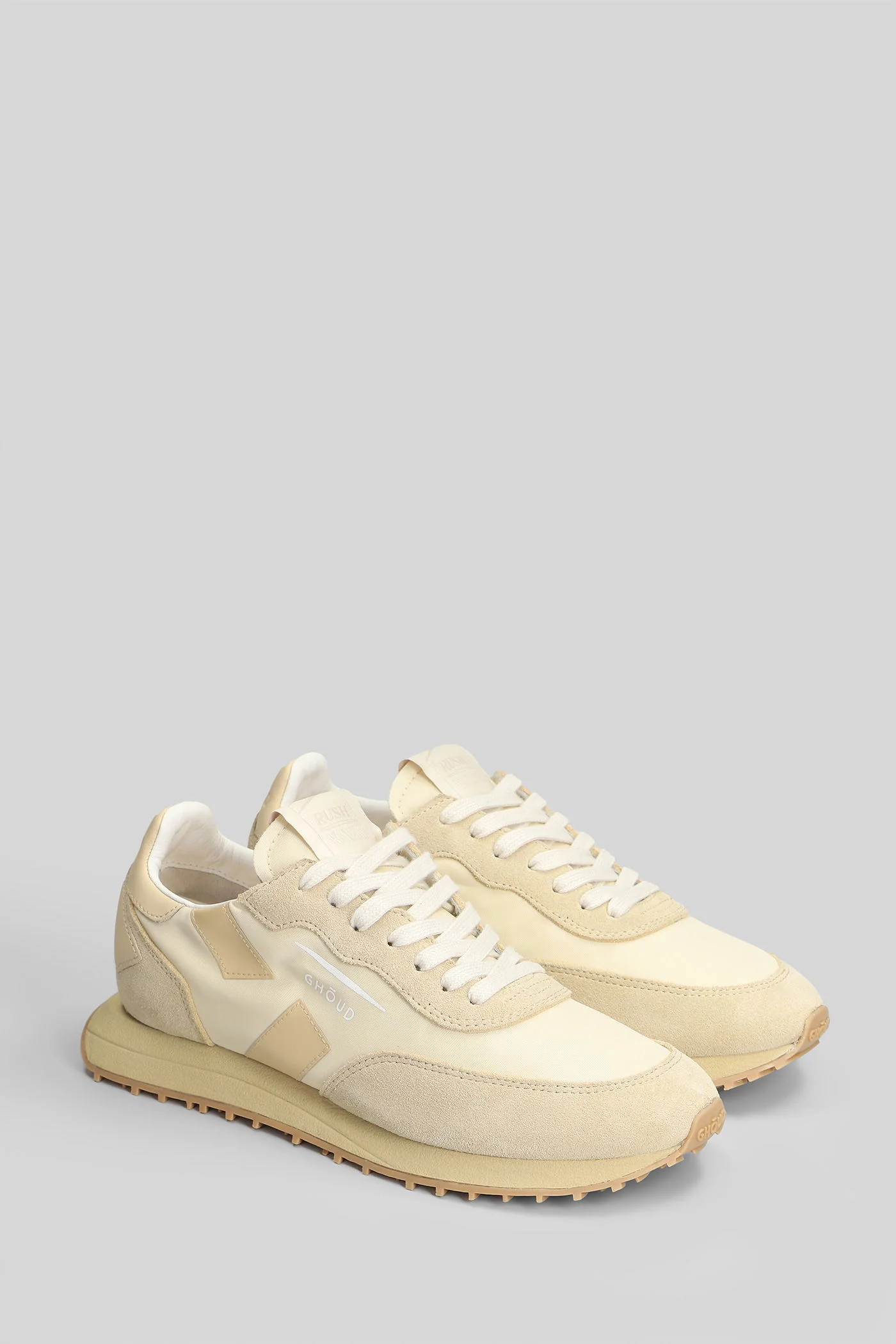 Rush Soft Low Sneakers in beige Suede and fabric - Image 2