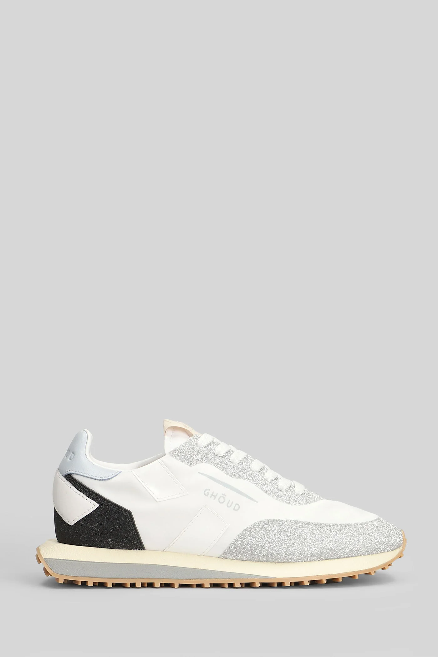 Starlight Soft Low Sneakers in silver glitter