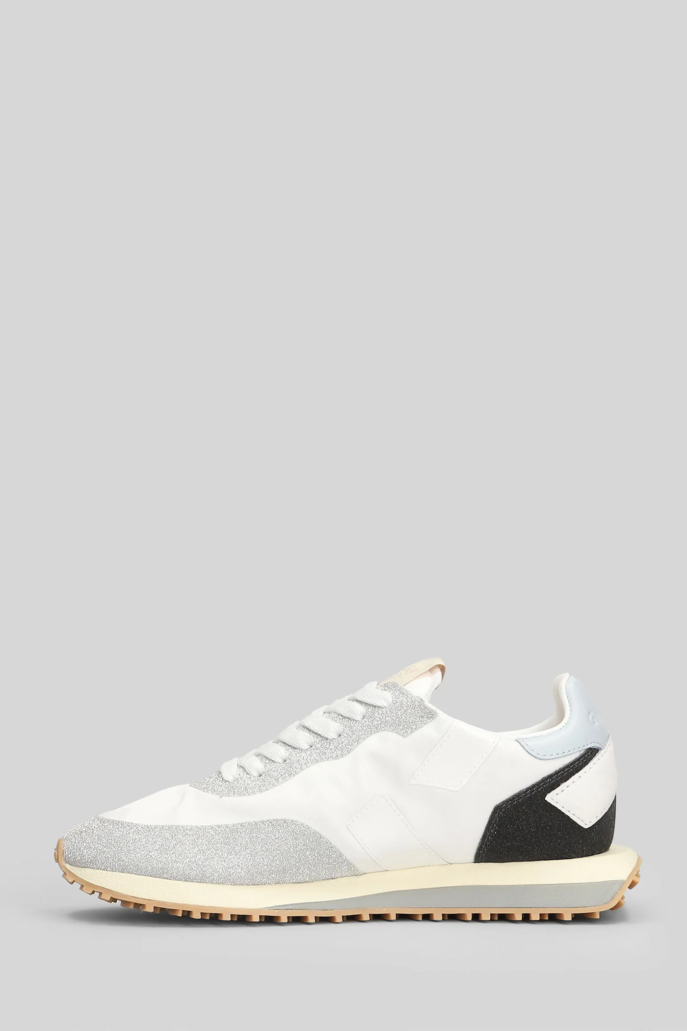 Starlight Soft Low Sneakers in silver glitter - Image 3