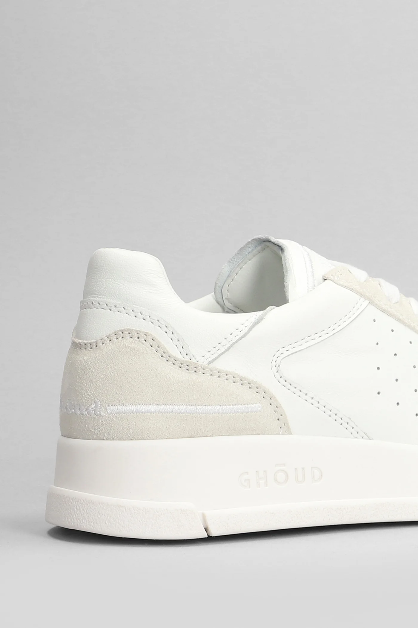 Tweener Low Sneakers in white suede and leather - Image 5