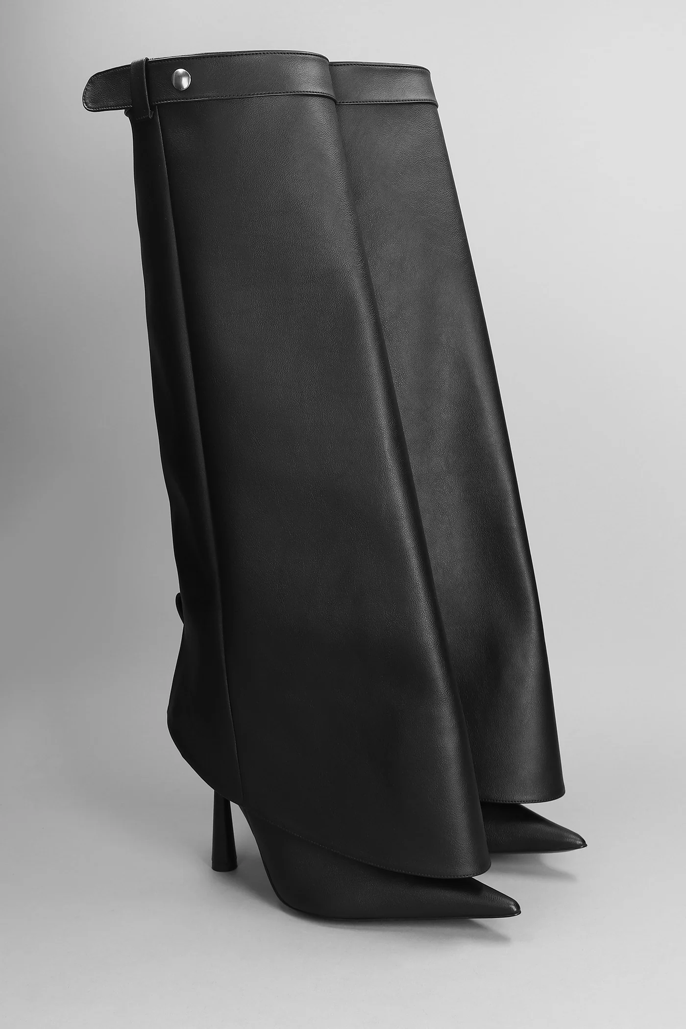 Florence High heels boots in black leather - Image 2