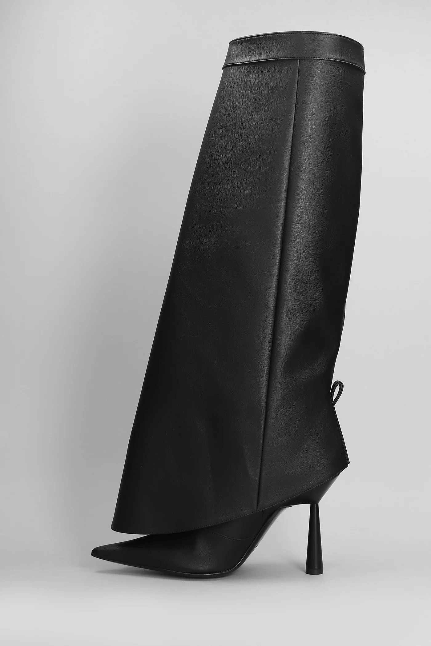 Florence High heels boots in black leather - Image 3
