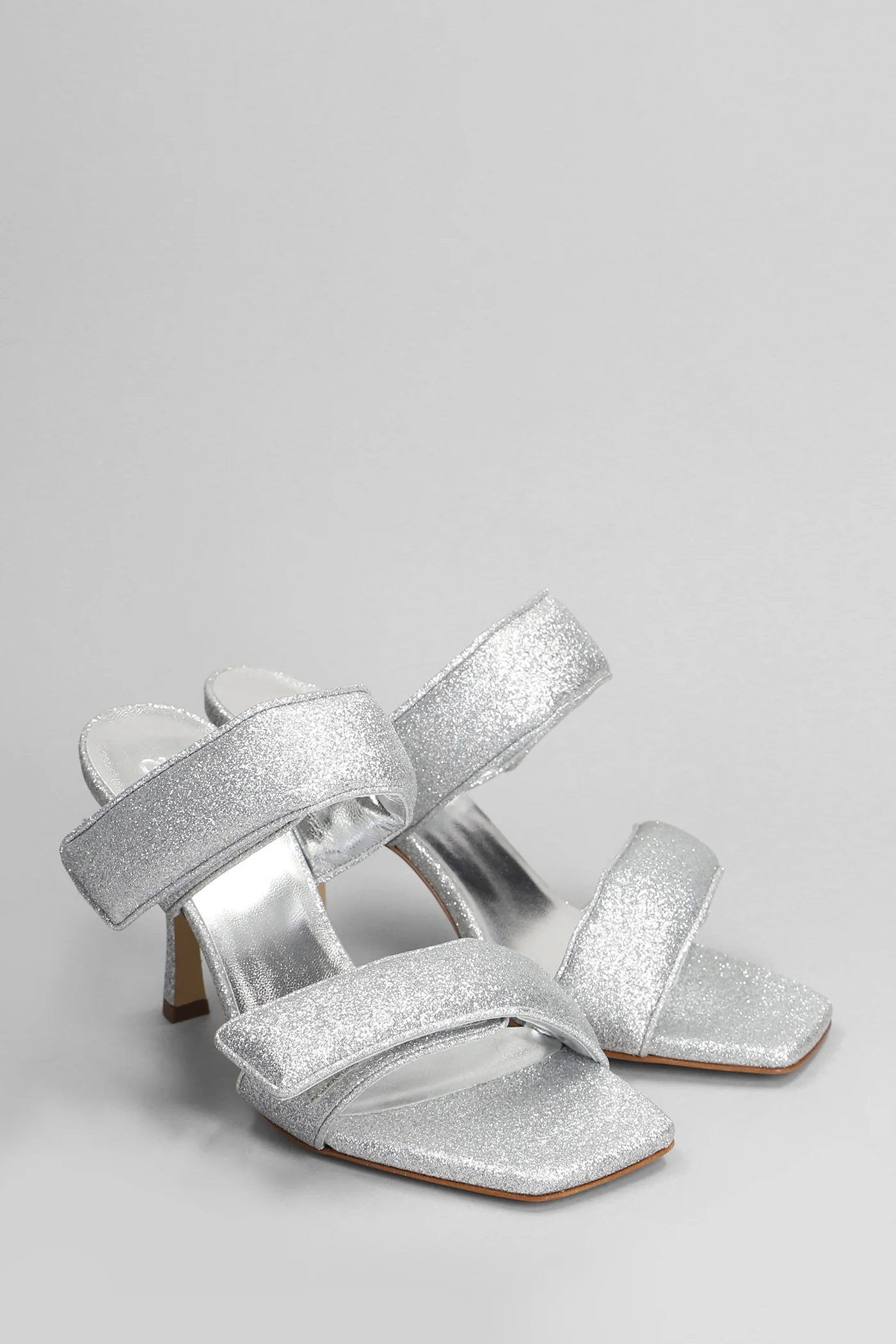 Perni 03 Slipper-Mule in silver glitter - Image 2
