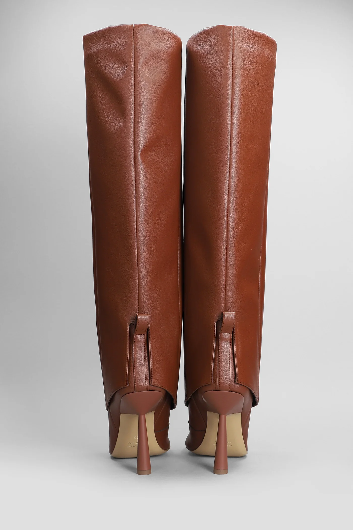 Ros 31 High heels boots in brown leather - Image 4