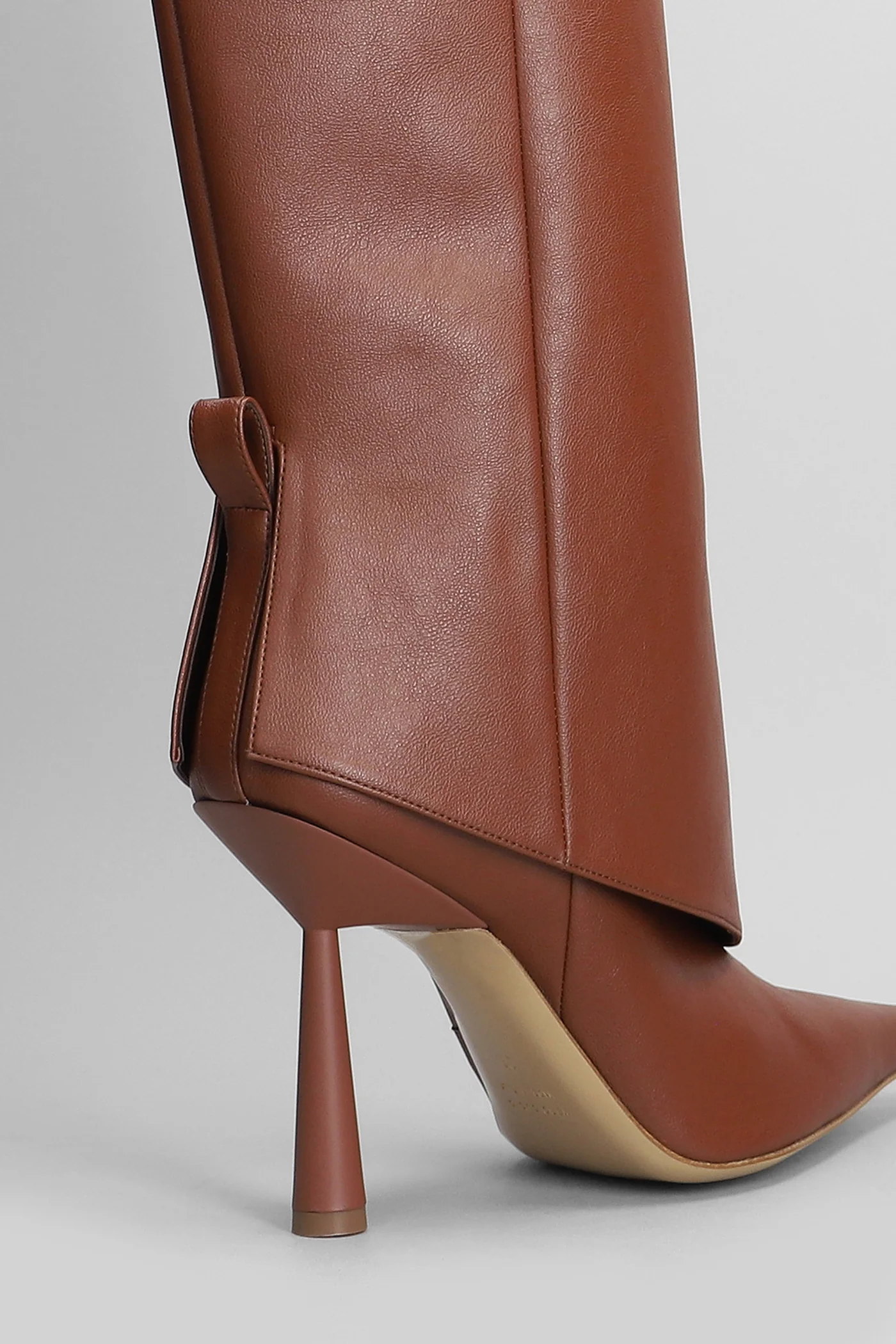 Ros 31 High heels boots in brown leather - Image 5