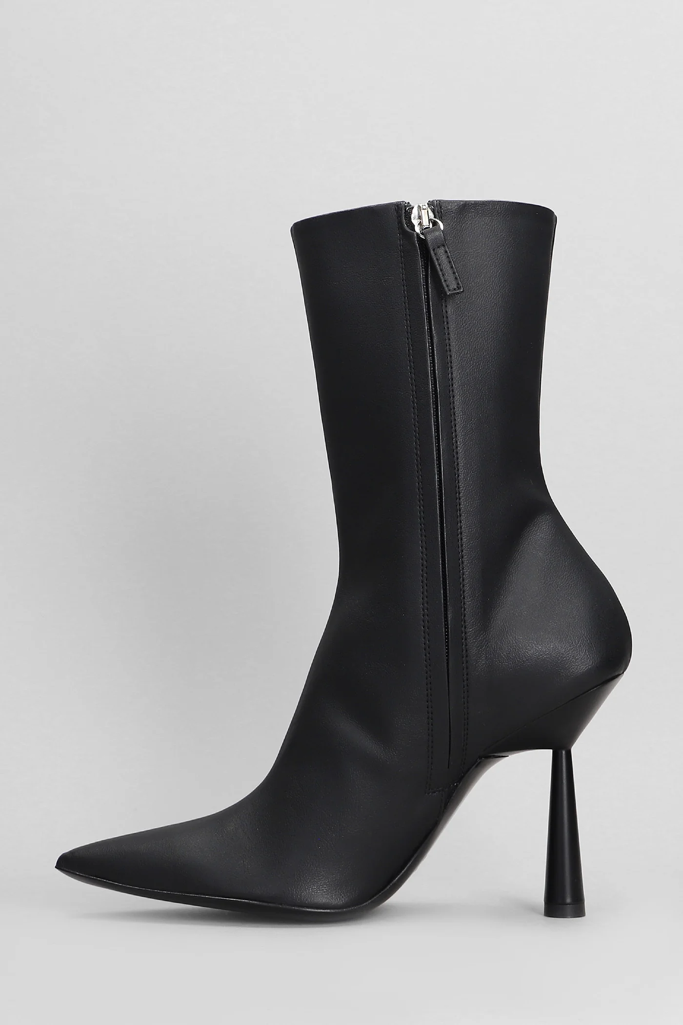 Ros 7 High heels Ankle boots in black leather - Image 3