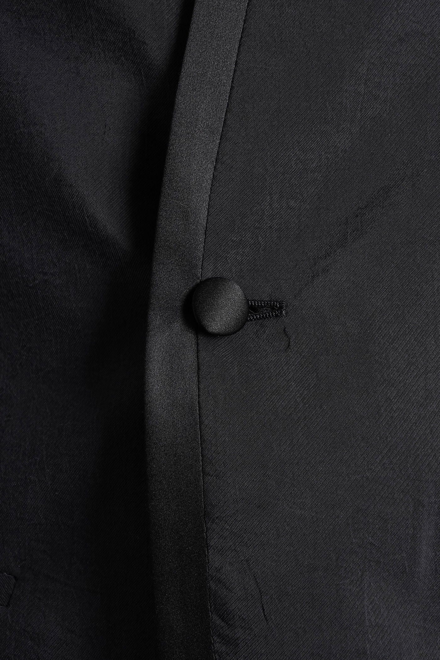 Blazer in black silk - Image 5