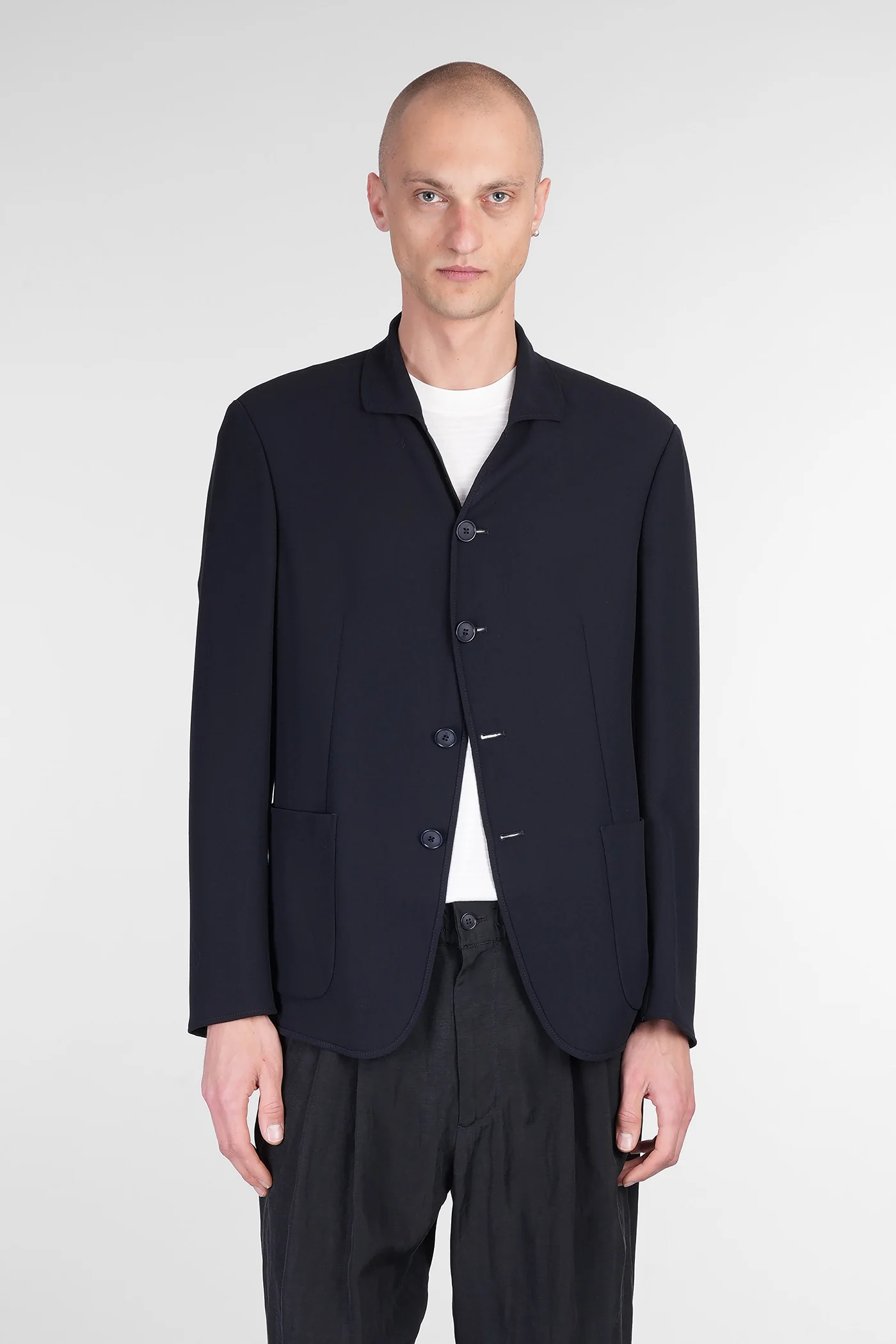 Blazer in blue wool
