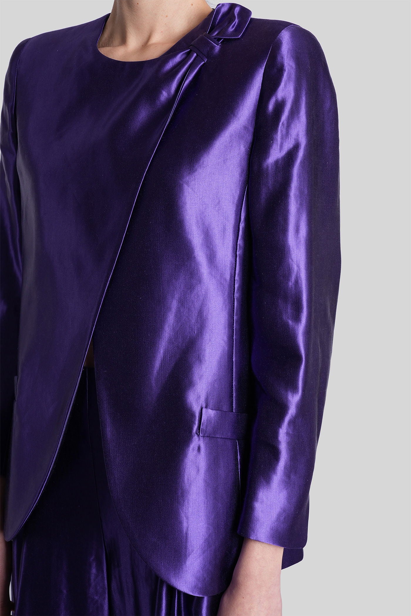 Blazer in Viola linen - Image 5