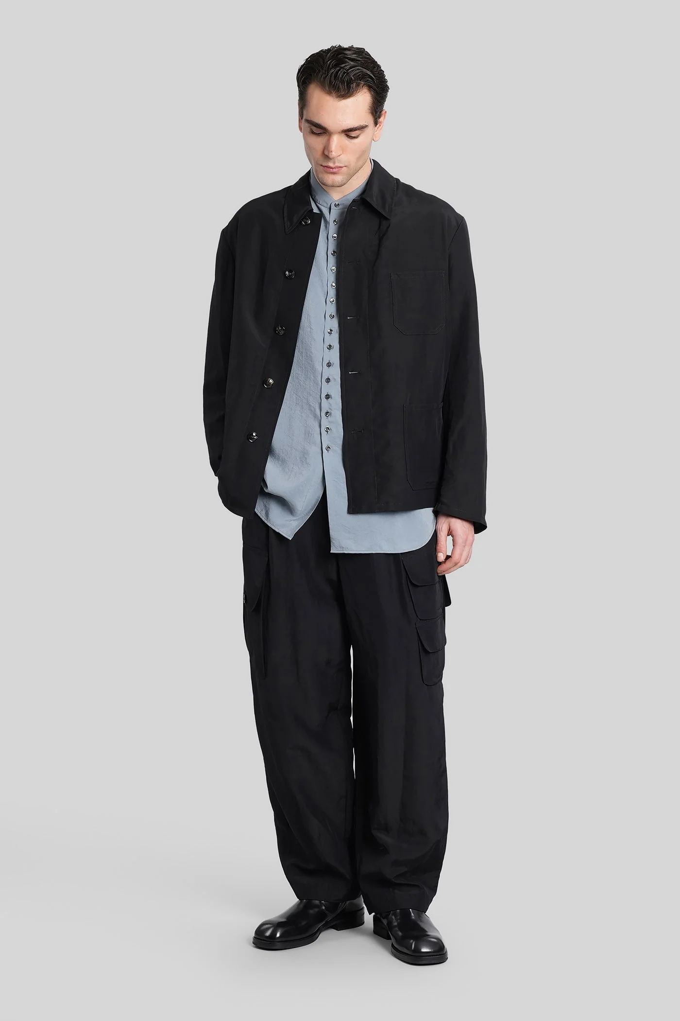 Casual jacket in black viscose - Image 2