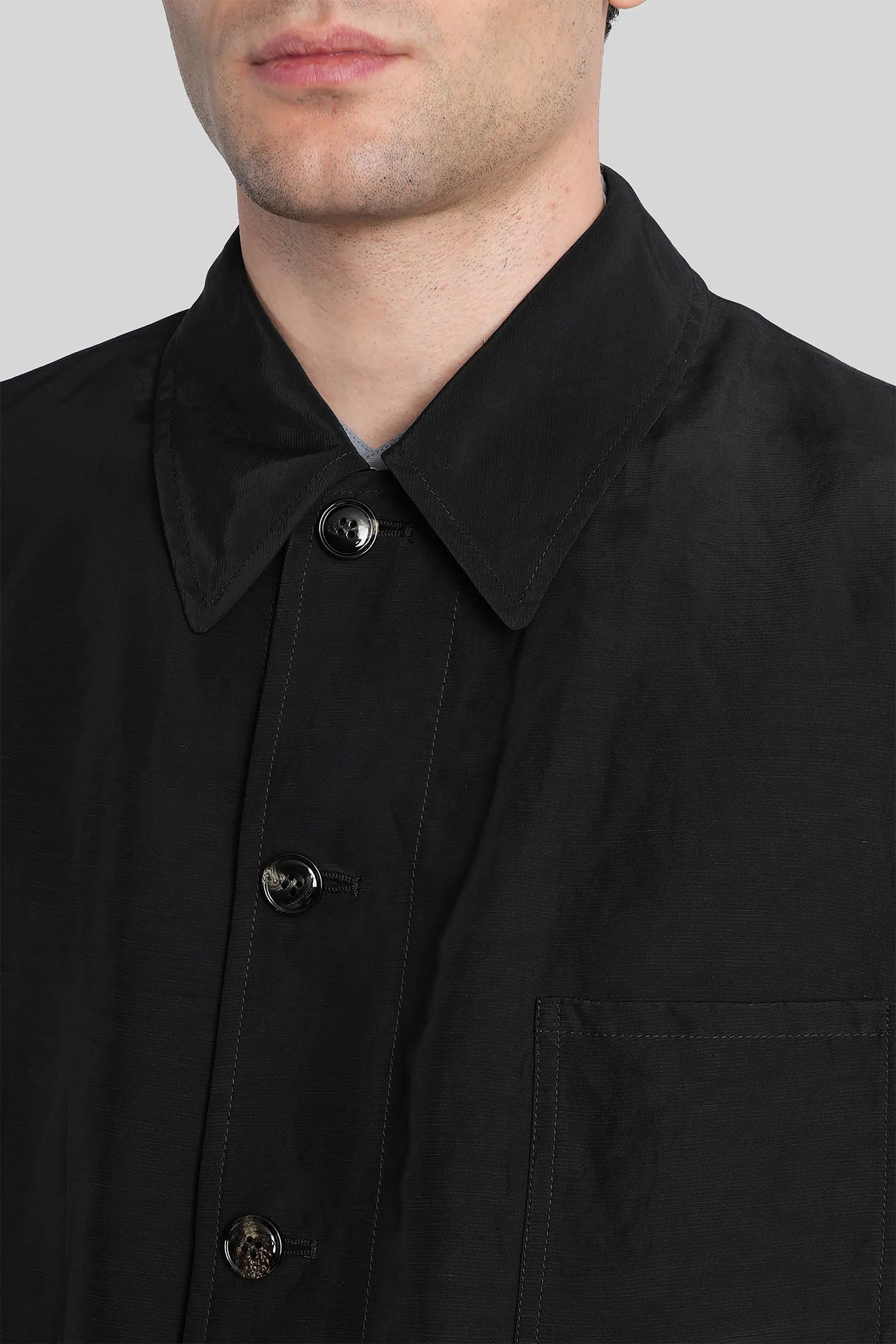 Casual jacket in black viscose - Image 5