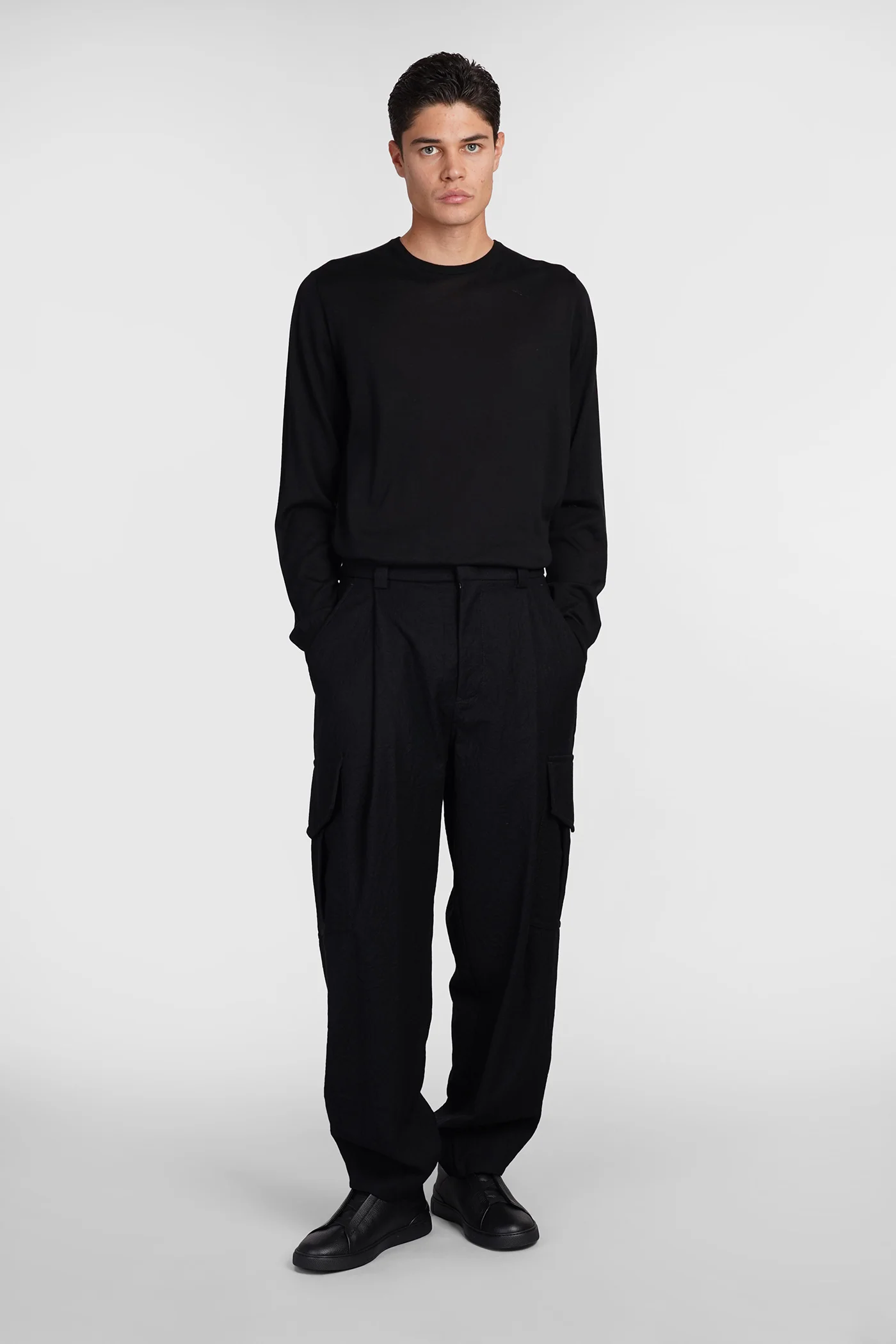 Knitwear in black silk - Image 2