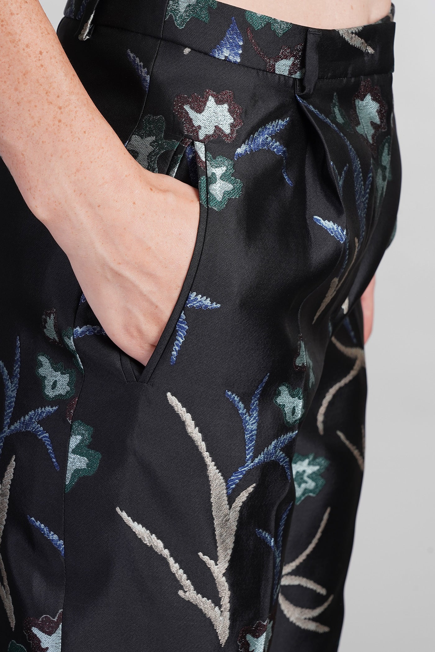 Pants in black polyester - Image 5
