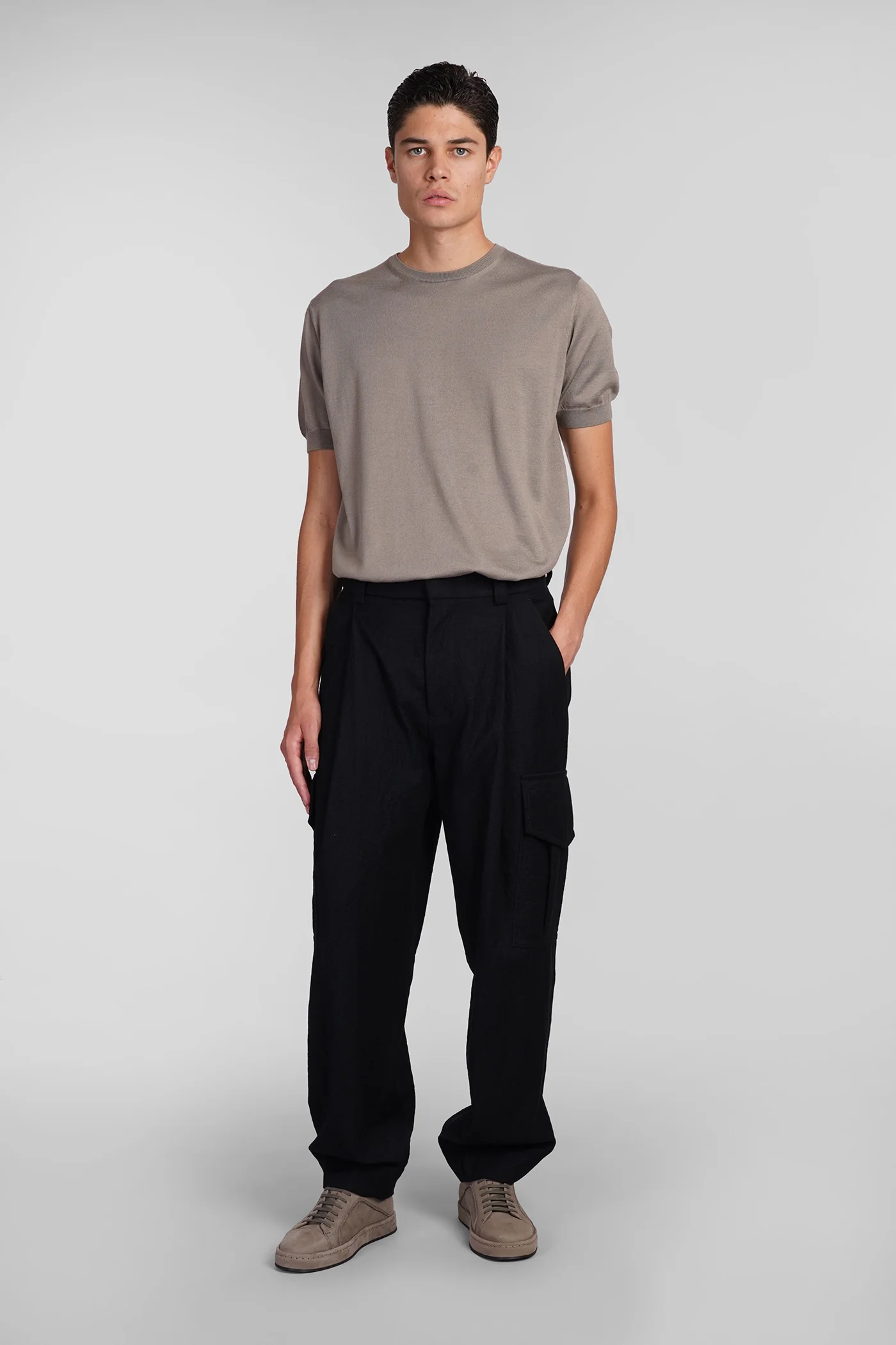 Pants in black wool - Image 2