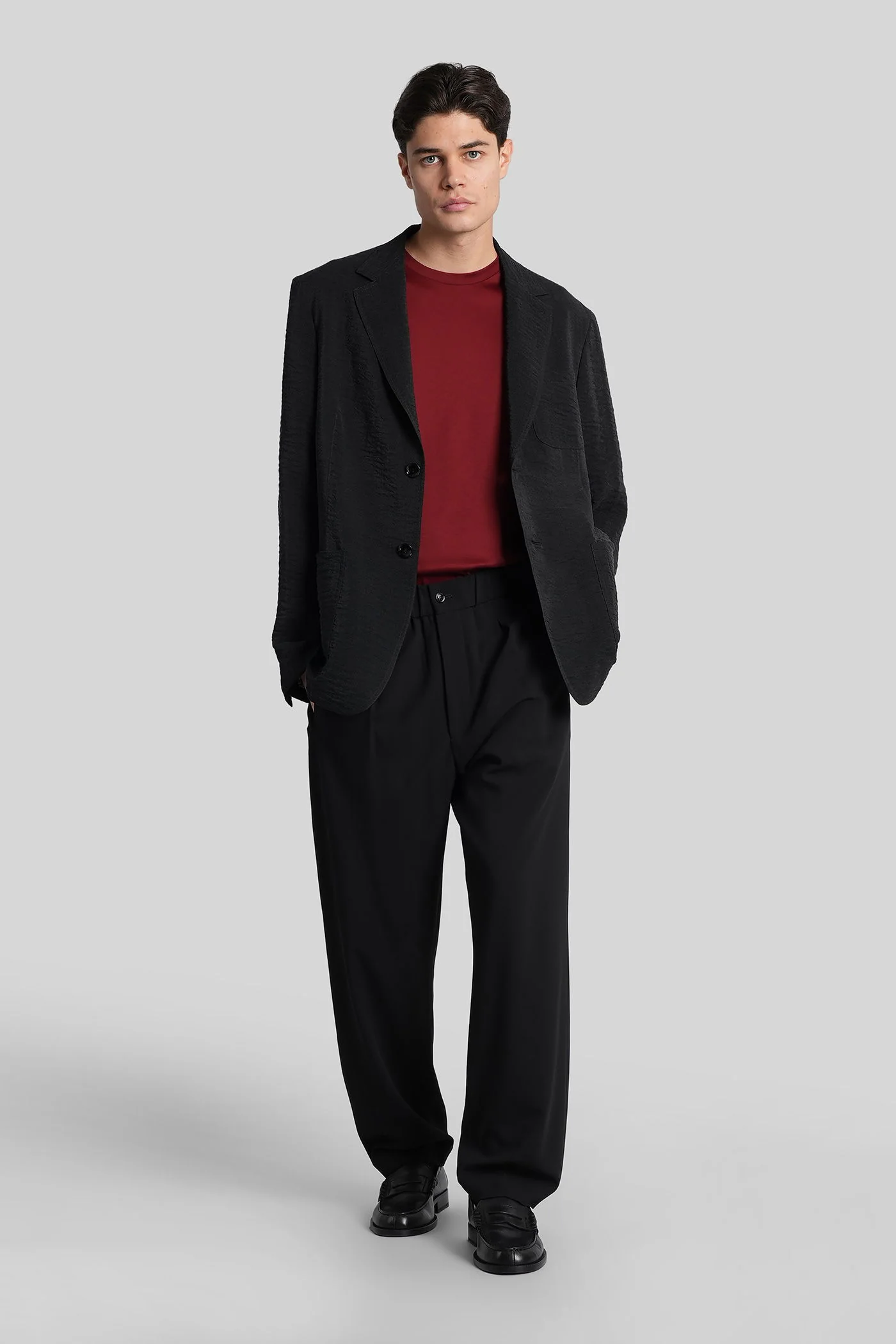 Pants in black wool - Image 2