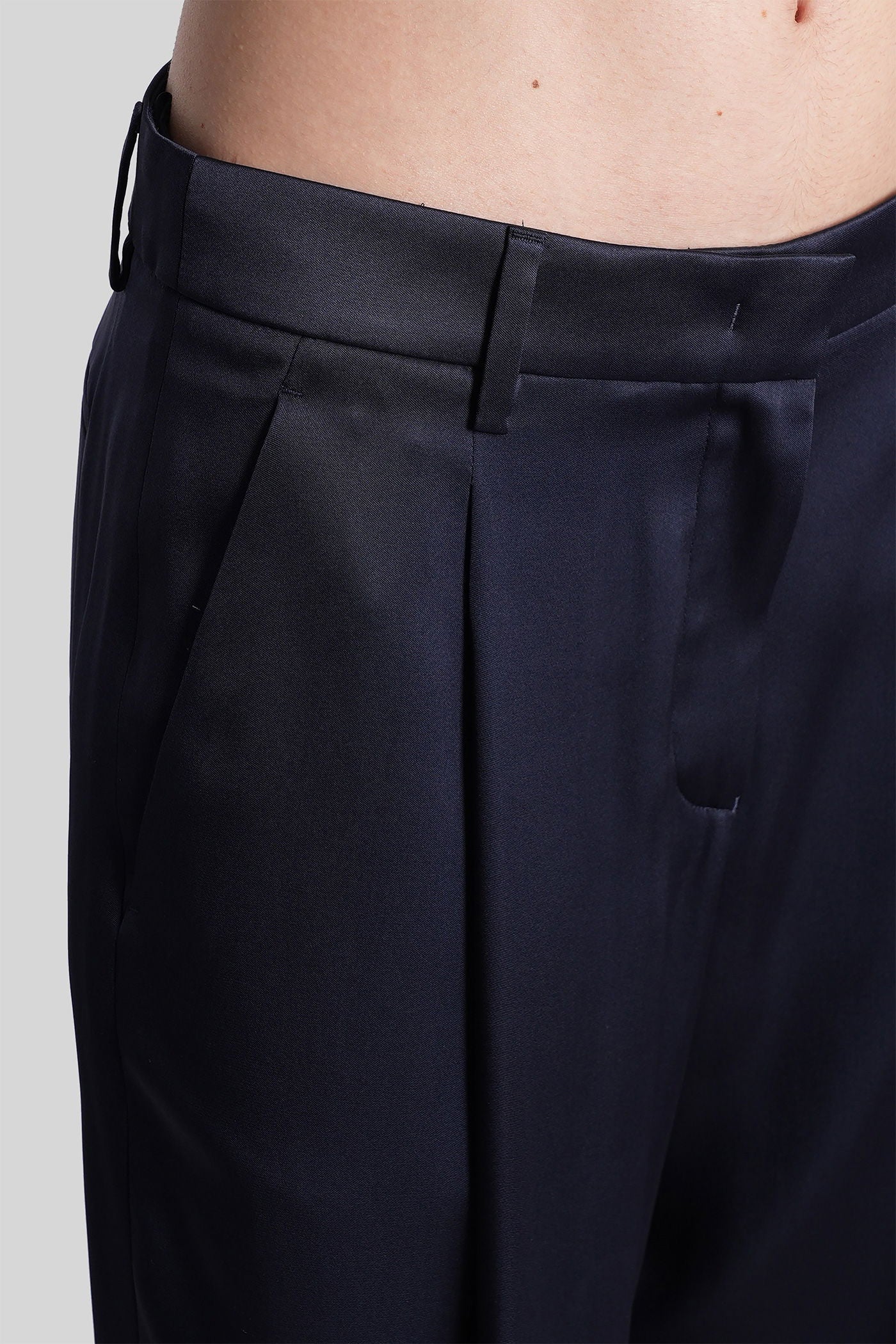 Pants in blue silk - Image 5