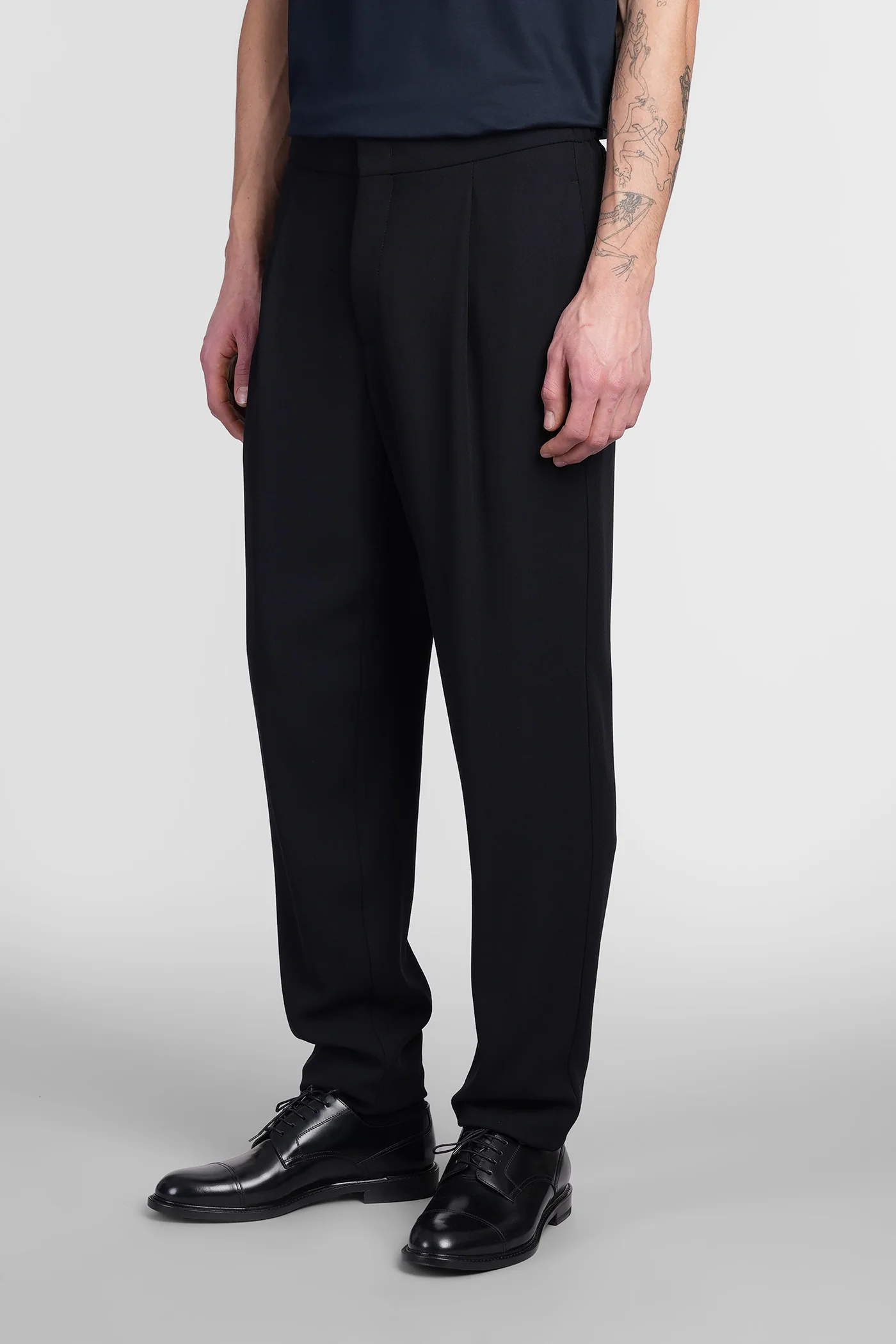 Pants in blue wool - Image 4