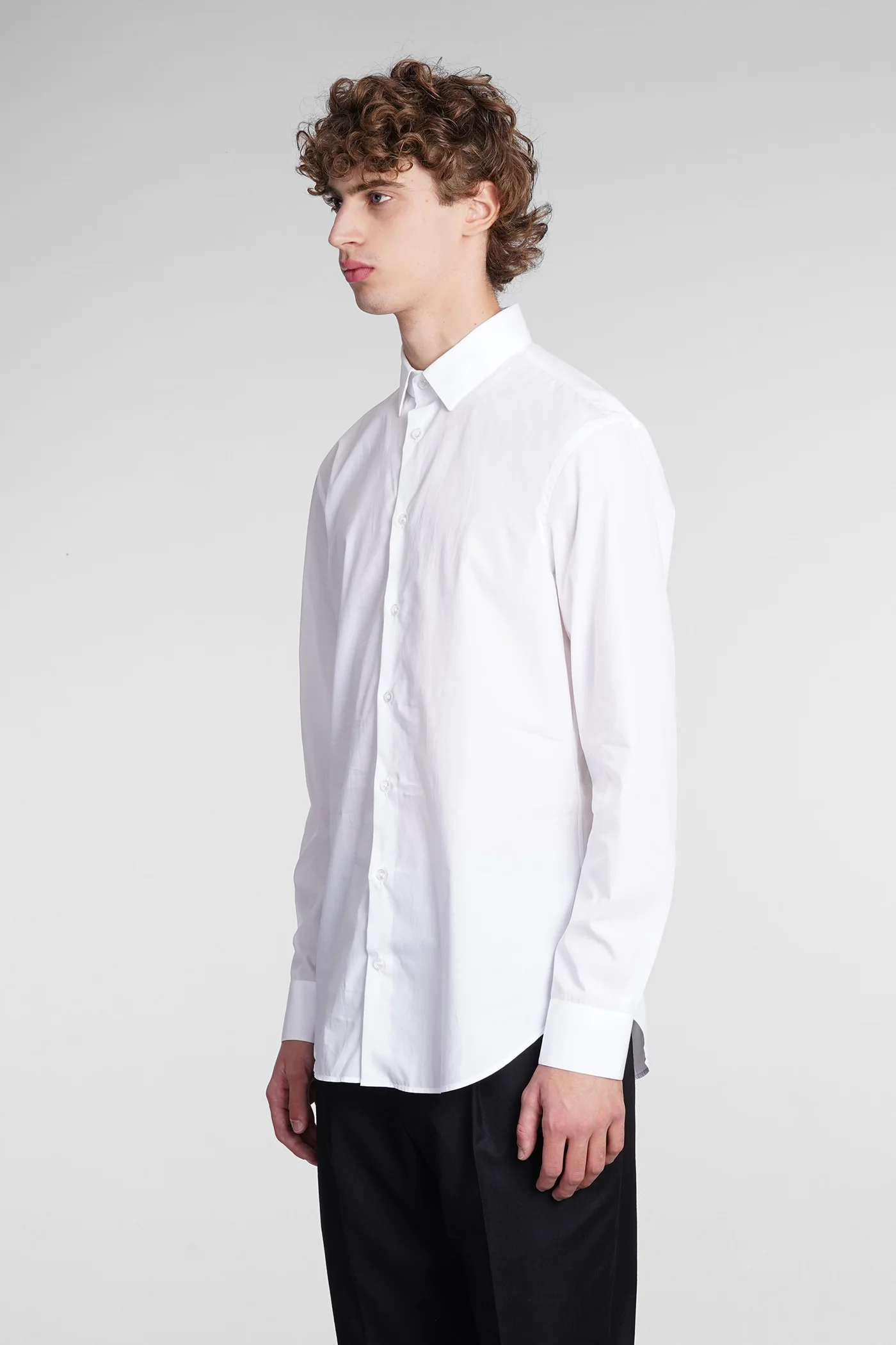 Shirt in white cotton - Image 4
