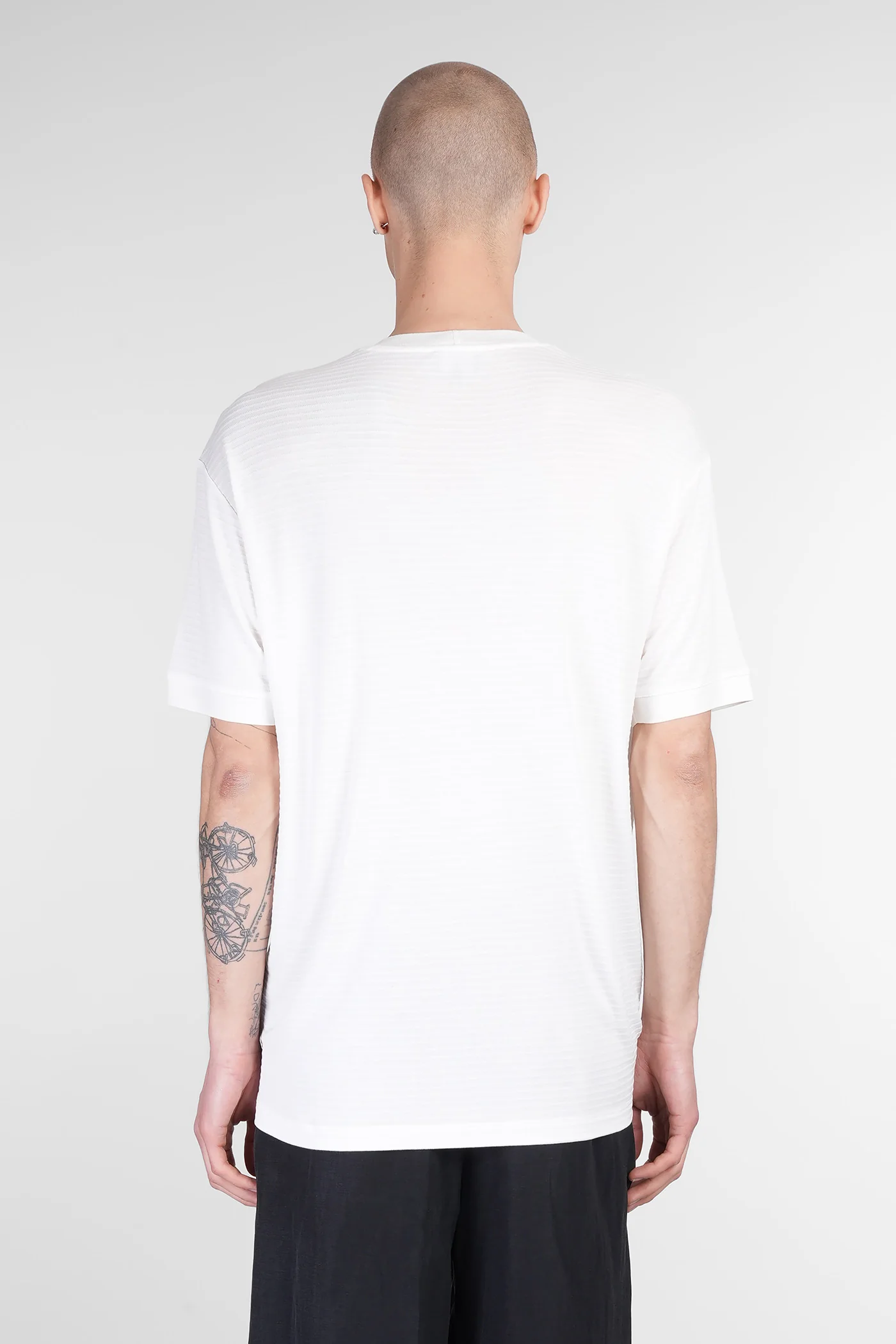 T-Shirt in beige viscose - Image 3