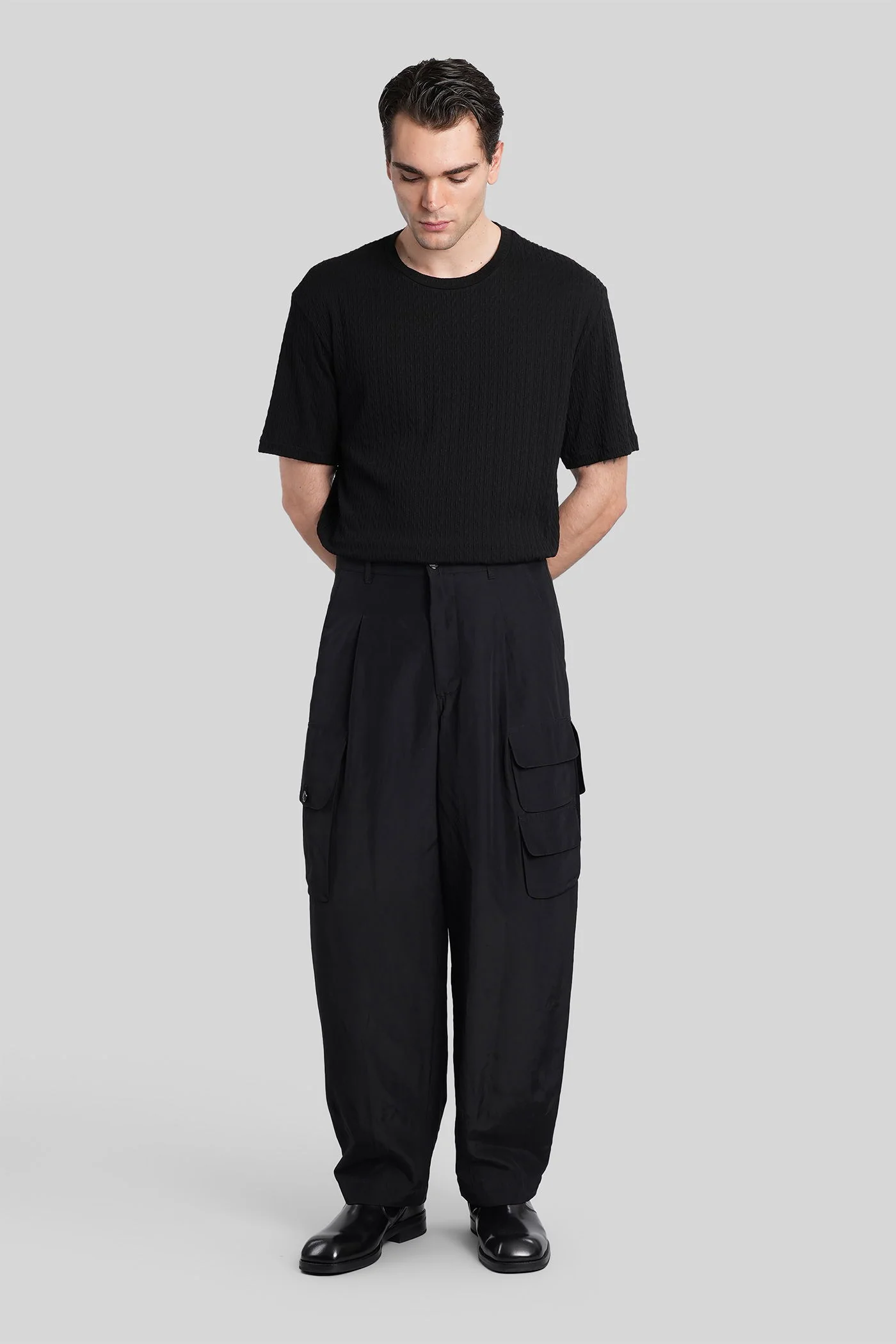 T-Shirt in black viscose - Image 2