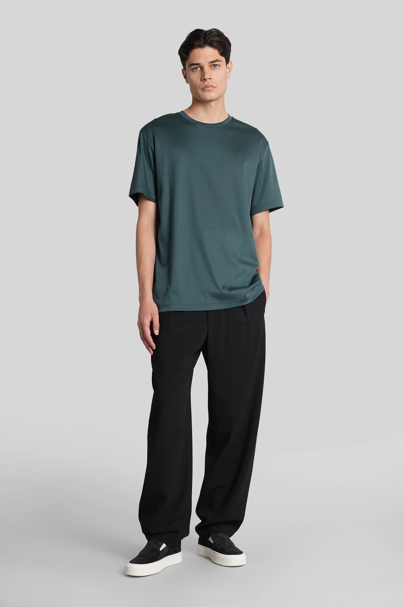 T-Shirt in green cotton - Image 2