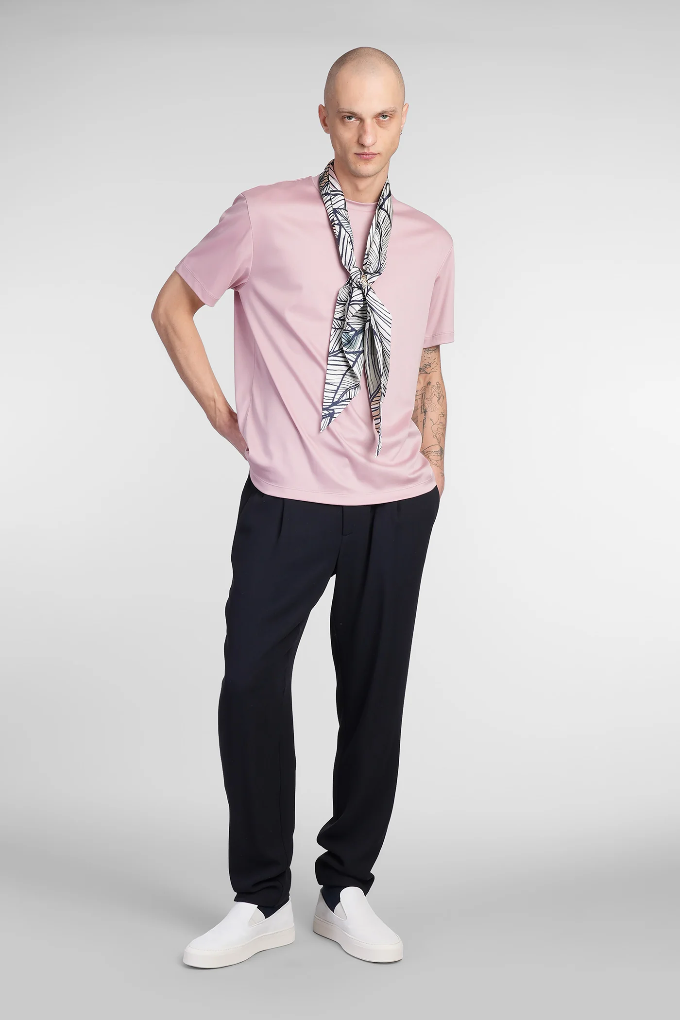 T-Shirt in rose-pink cotton - Image 2