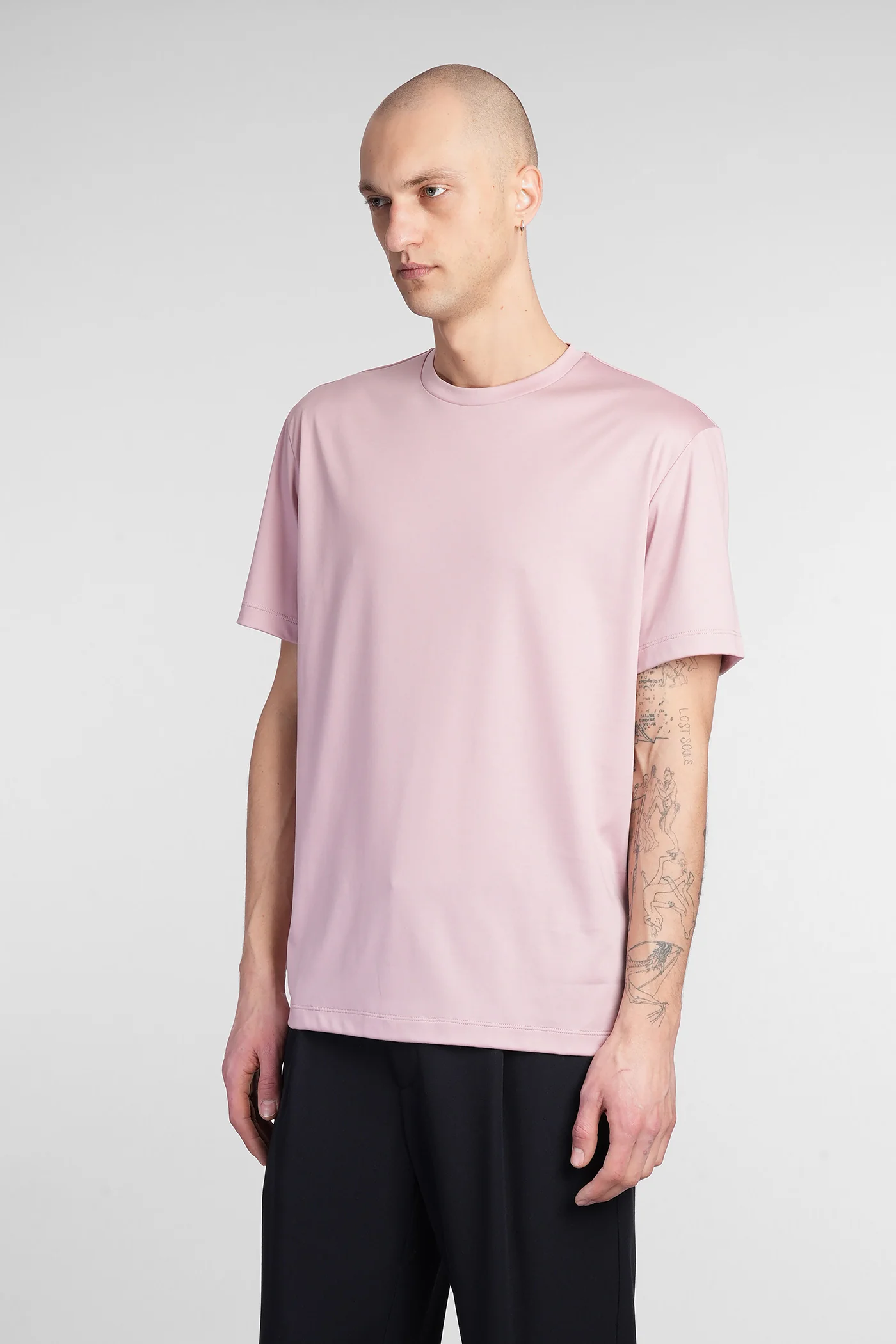 T-Shirt in rose-pink cotton - Image 4
