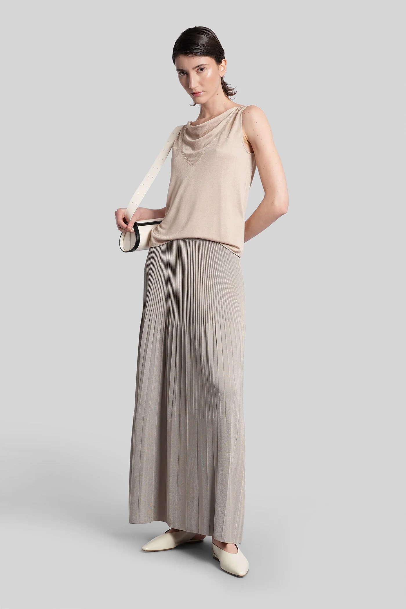 Topwear in beige viscose - Image 2