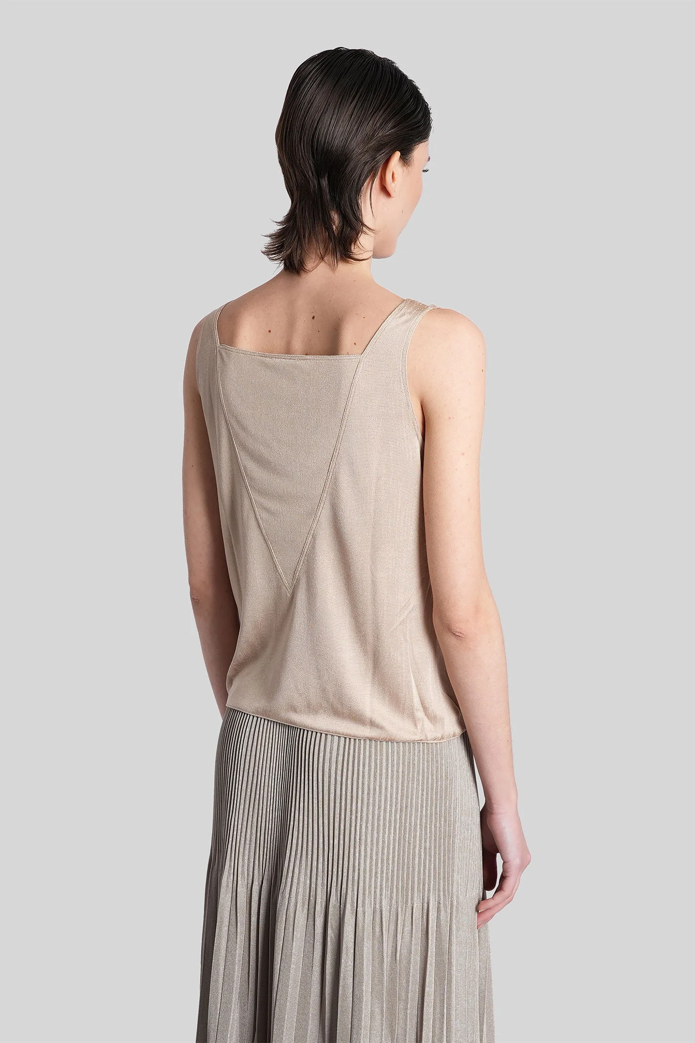Topwear in beige viscose - Image 3