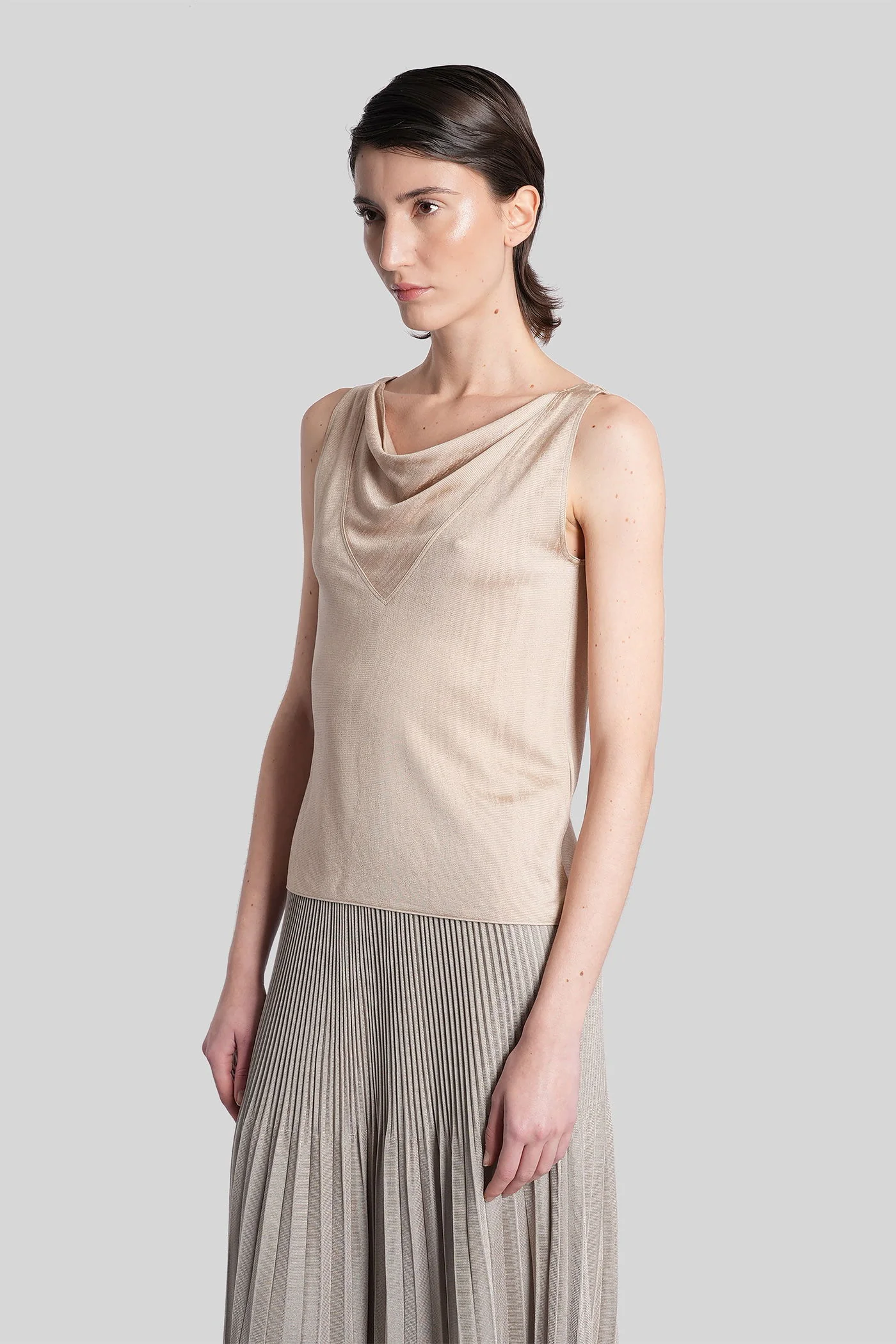 Topwear in beige viscose - Image 4