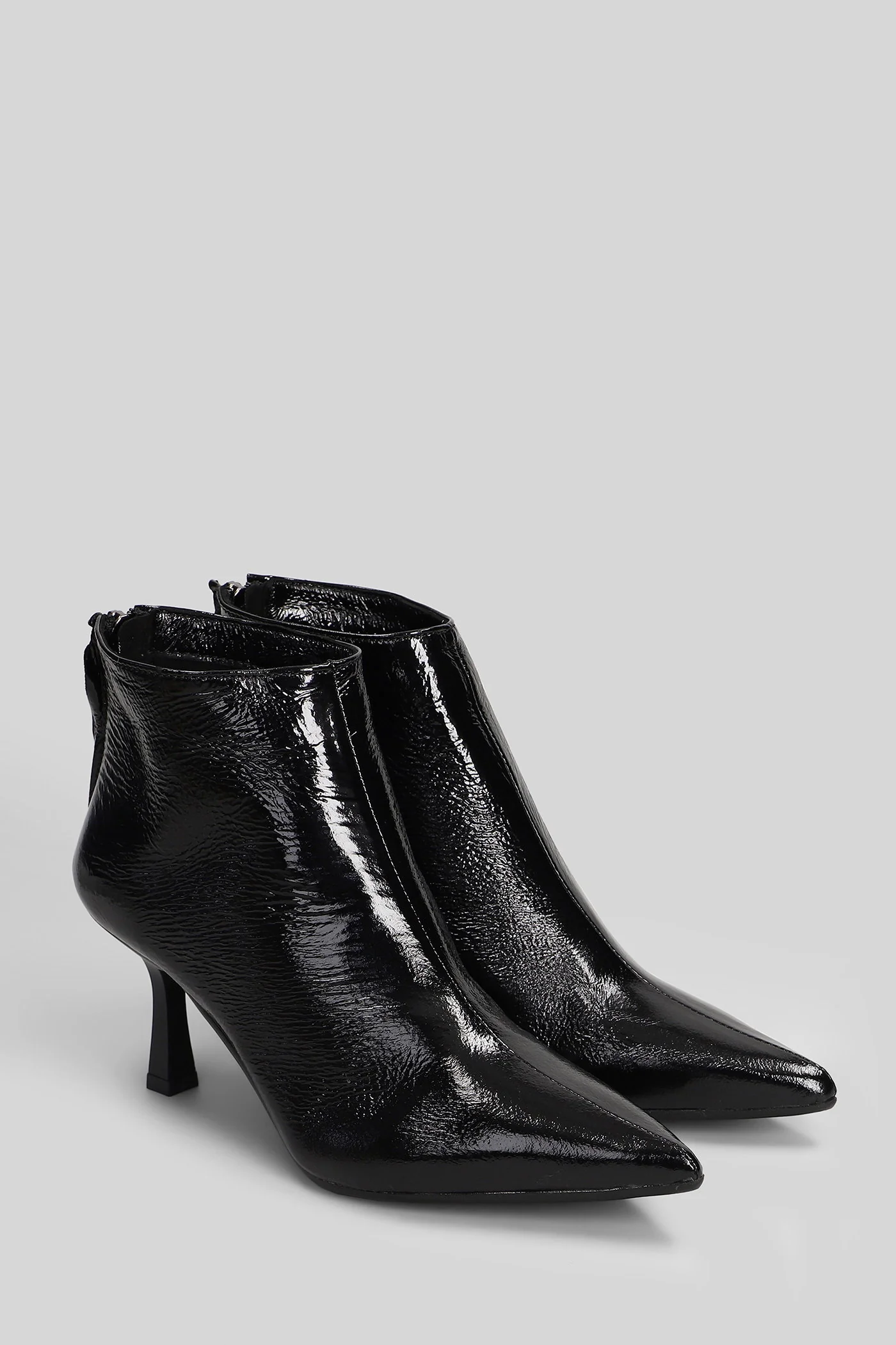 Amina High heels Ankle boots in black leather - Image 2