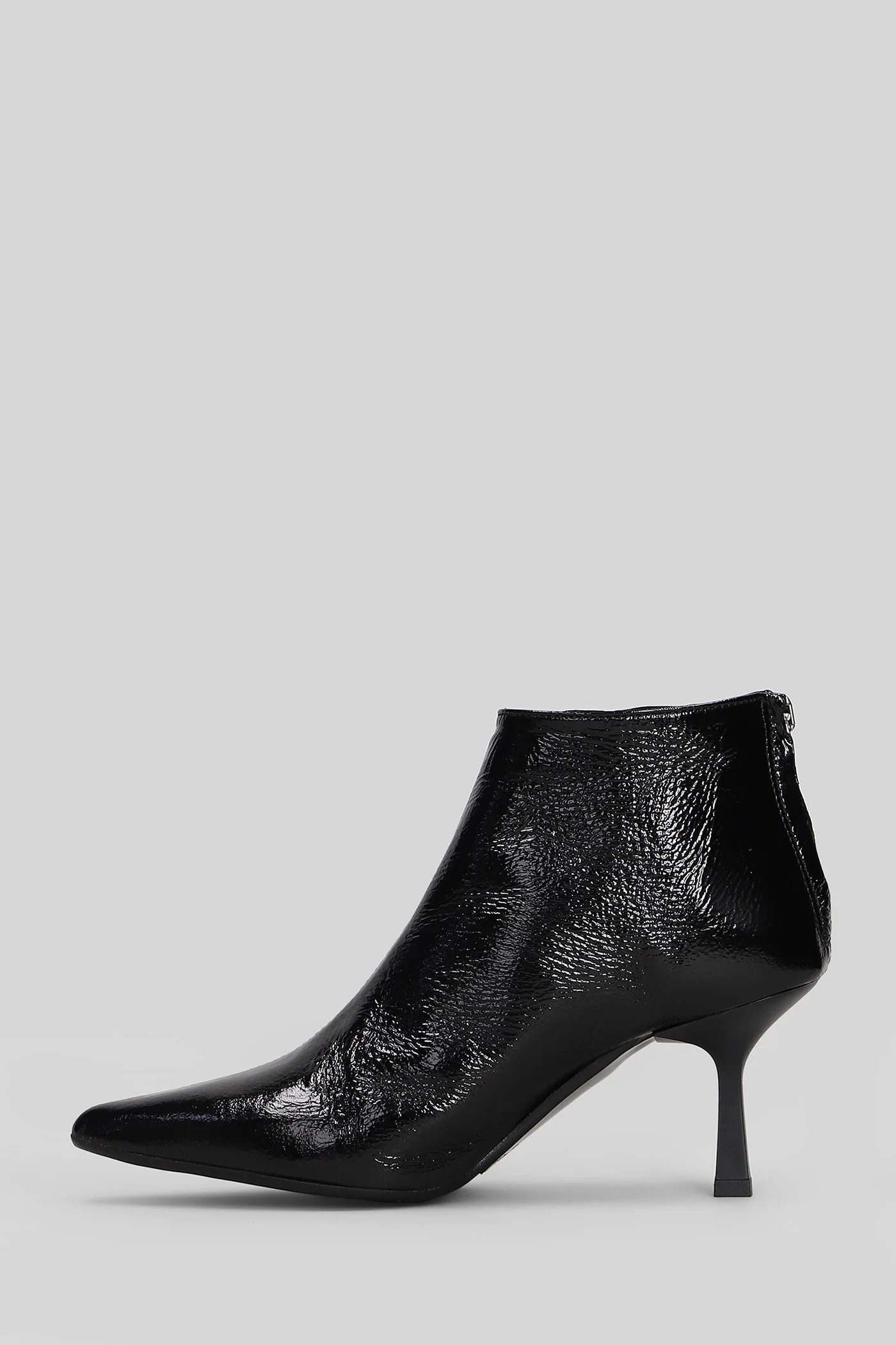 Amina High heels Ankle boots in black leather - Image 3