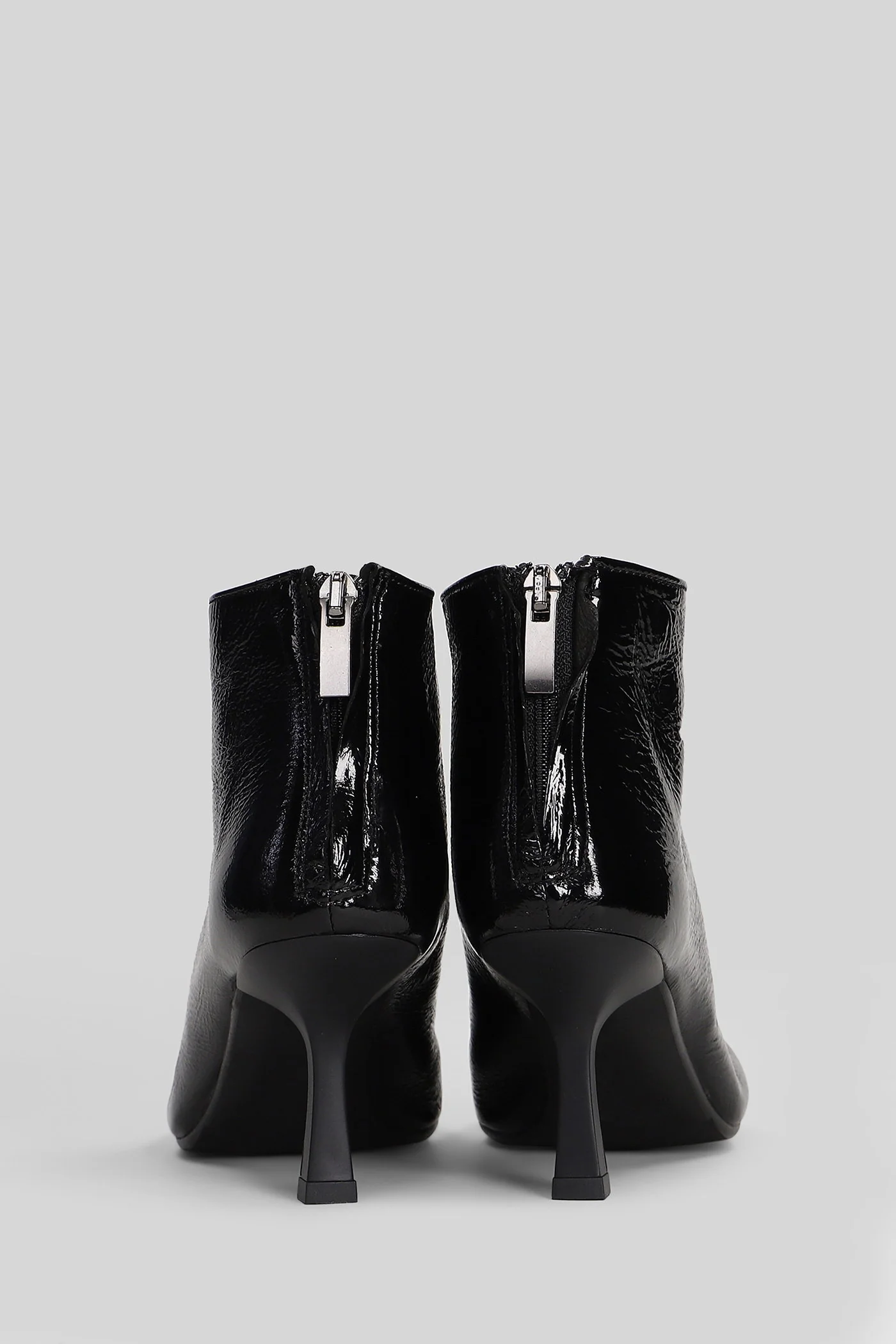 Amina High heels Ankle boots in black leather - Image 4